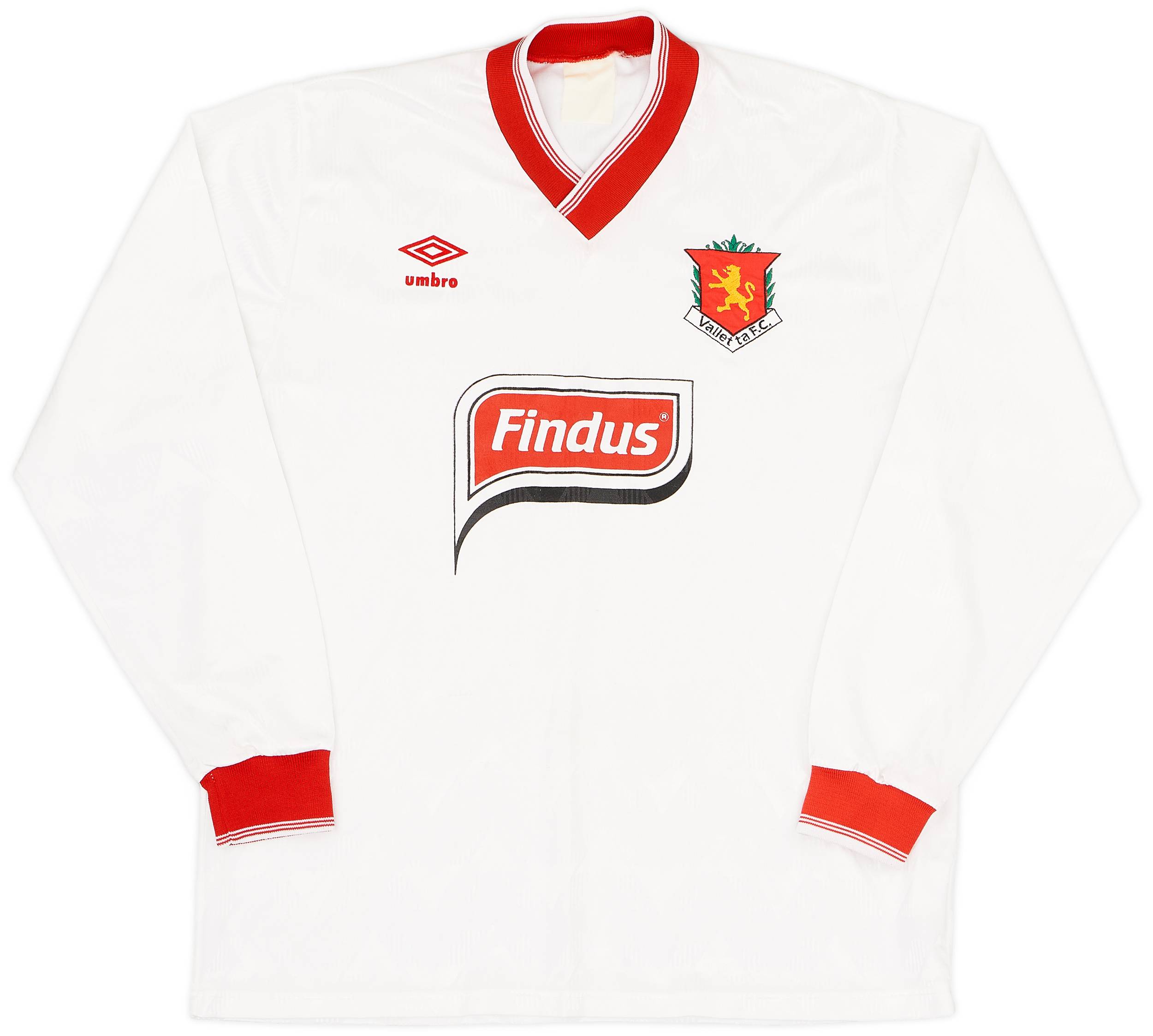 1992-94 Valletta FC Home L/S Shirt - 8/10 - (XL)