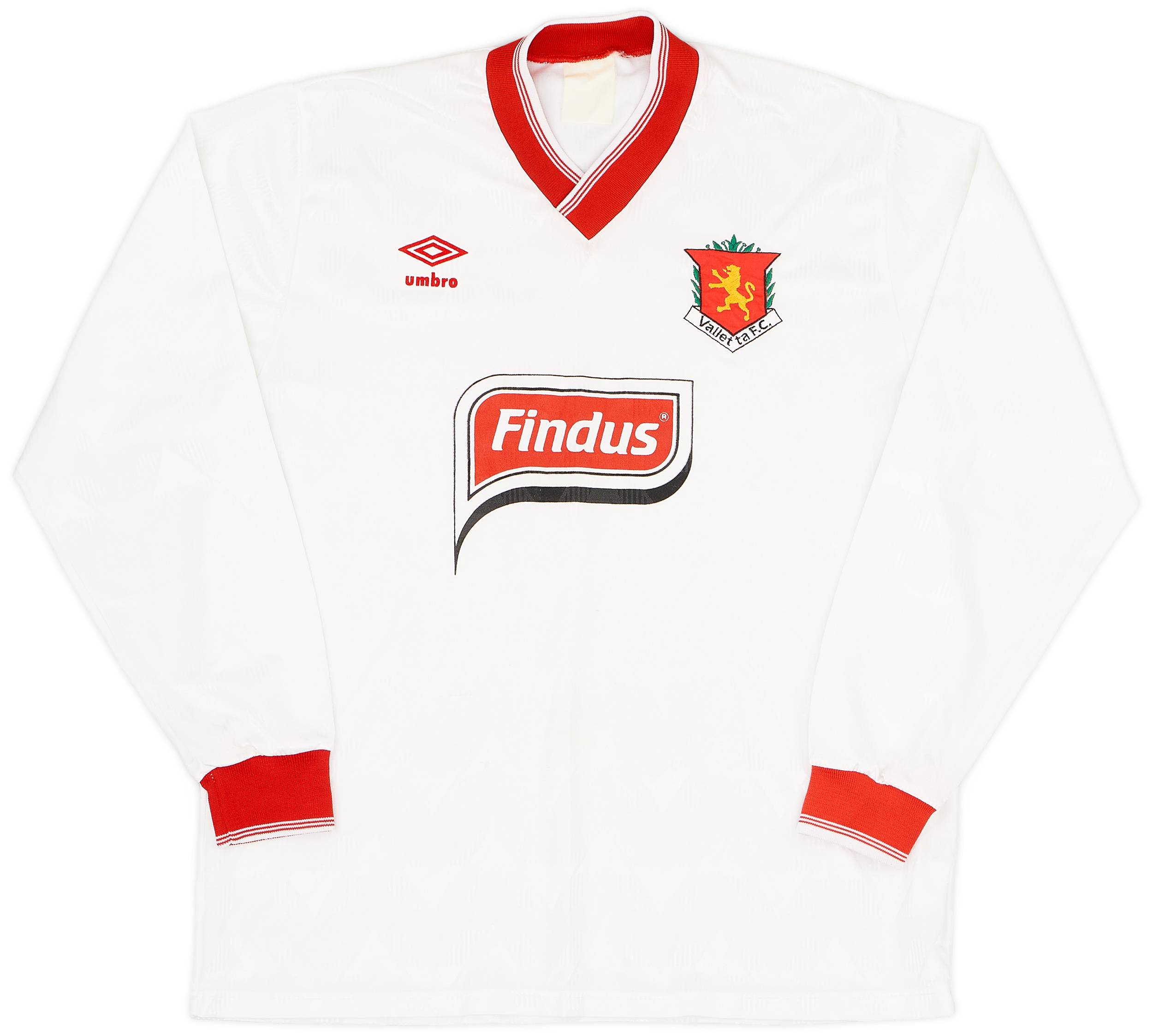 Valletta F.C. ユニフォーム 1992-94 Valletta FC Home L/S Shirt - 8/10 - (XL)