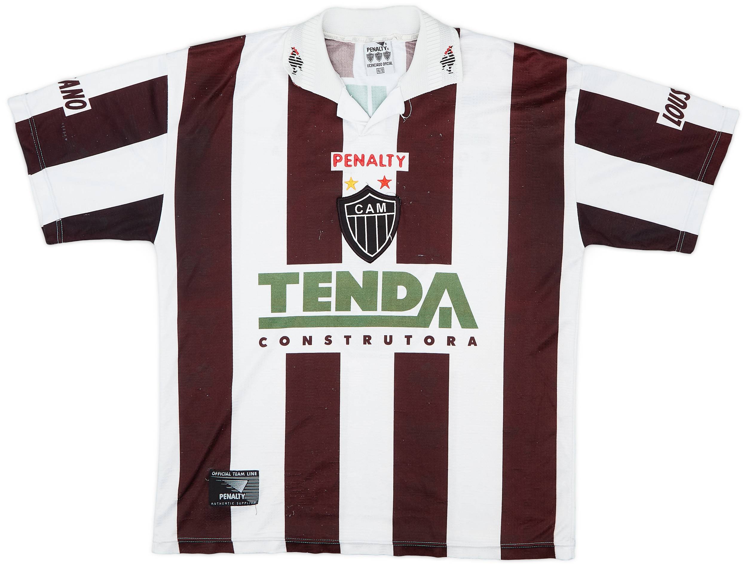 TS　9枚　Atlético Mineiro 1997 Atletico Mineiro Home Shirt #9 - 10/10 - (XL)