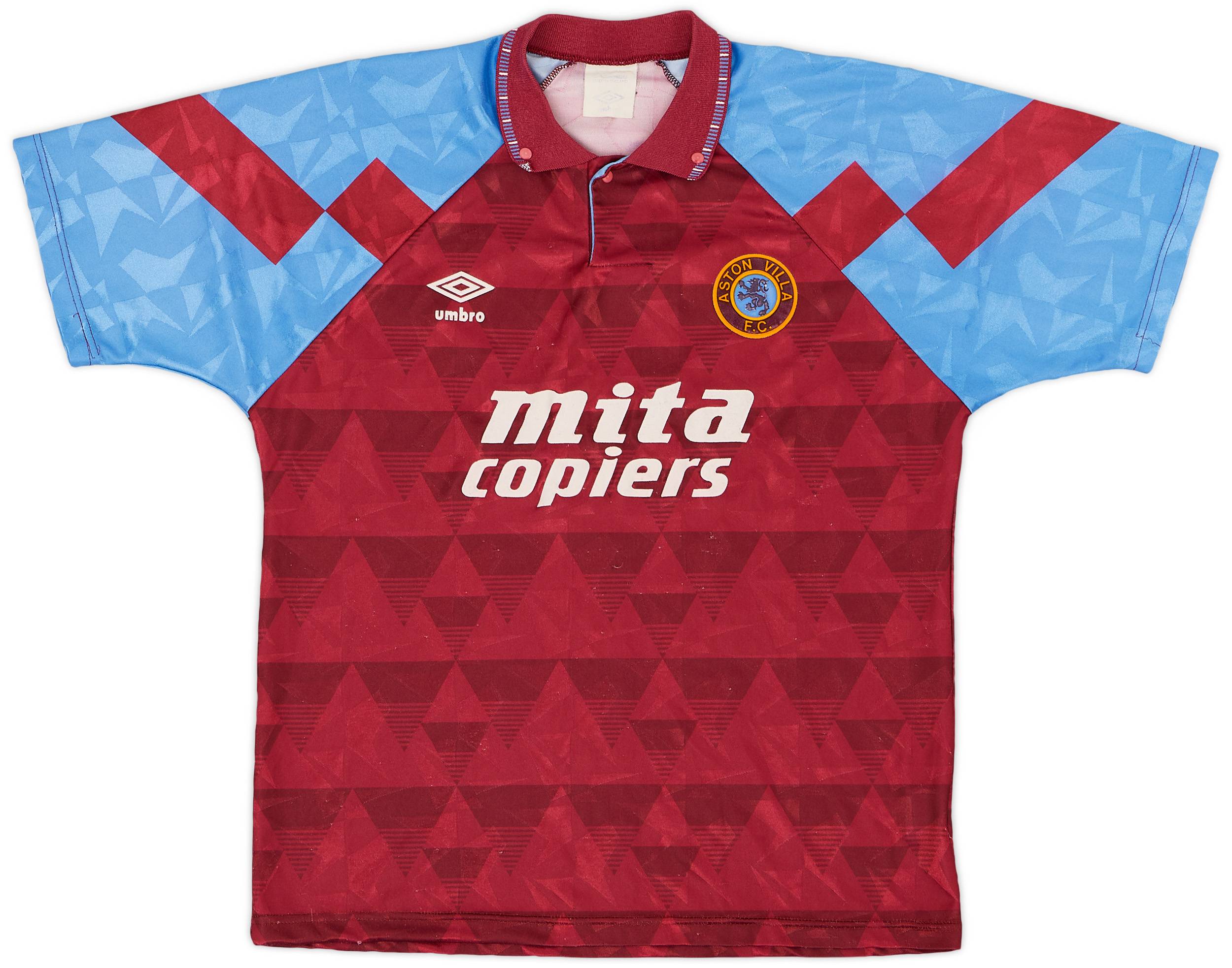 1990-92 Aston Villa Home Shirt - 7/10 - (M)