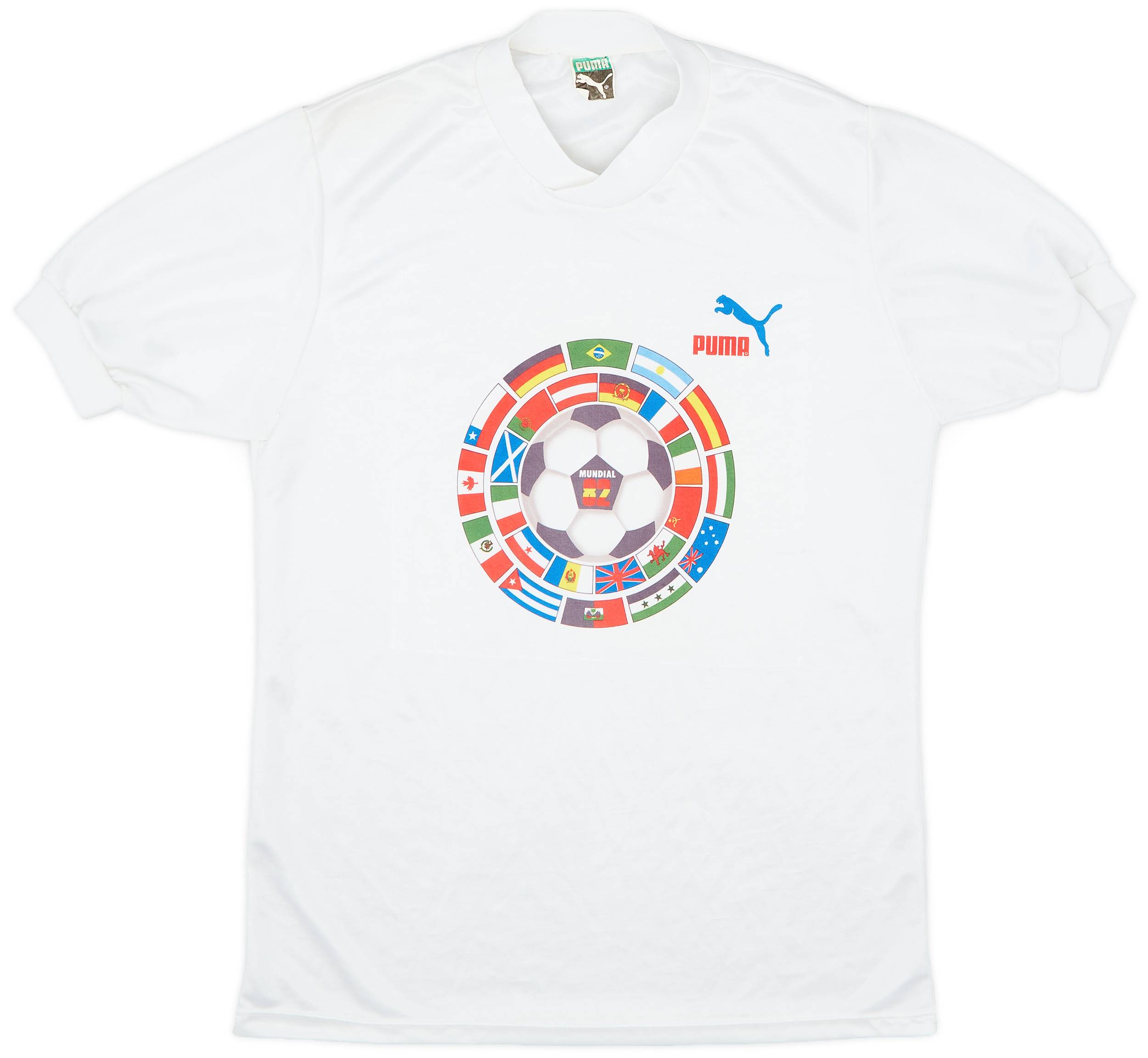 1982 Puma Espana 82 World Cup Shirt 8 10 M