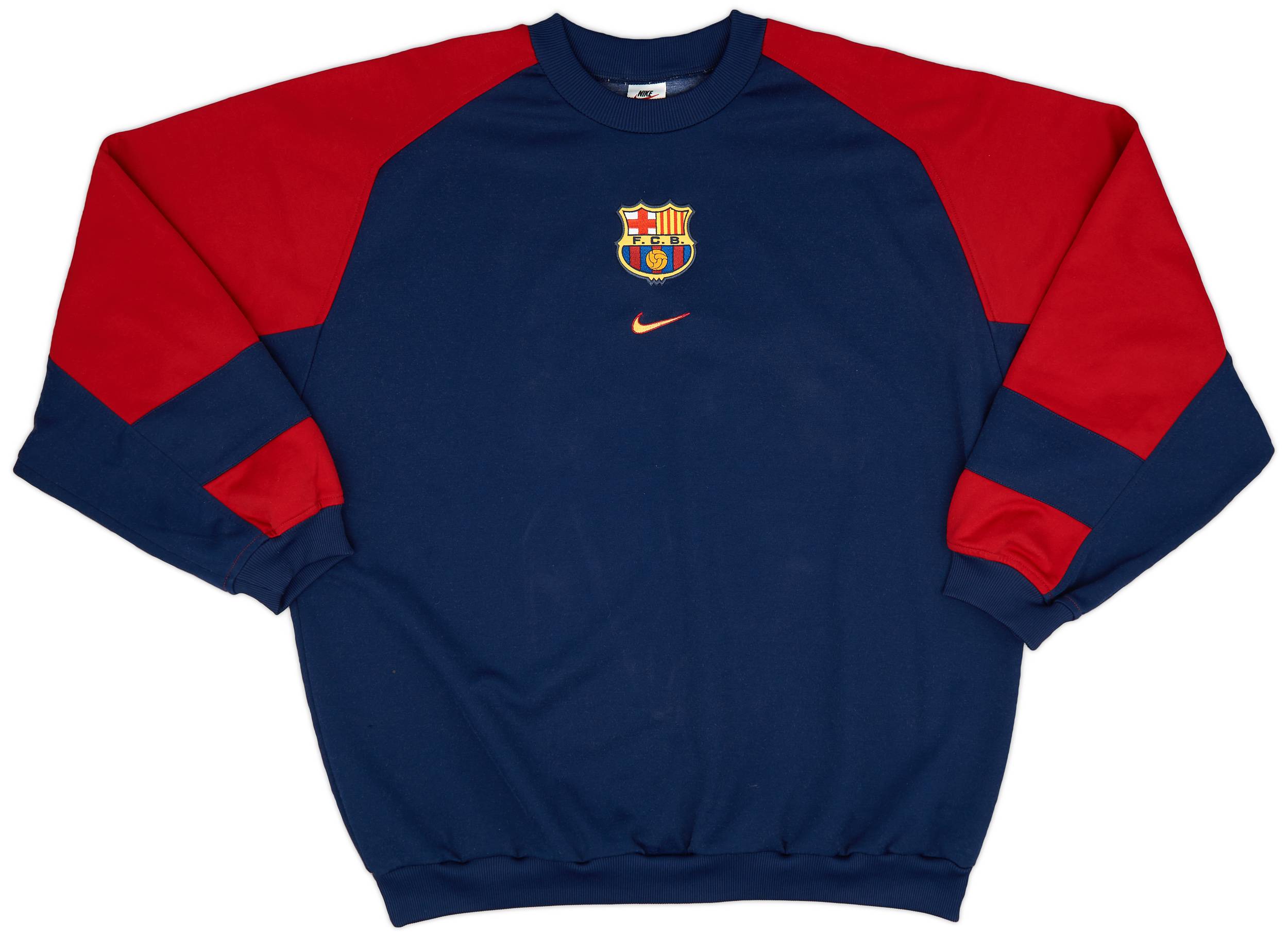 1998 00 Barcelona Nike Sweat Top 8 10 XL