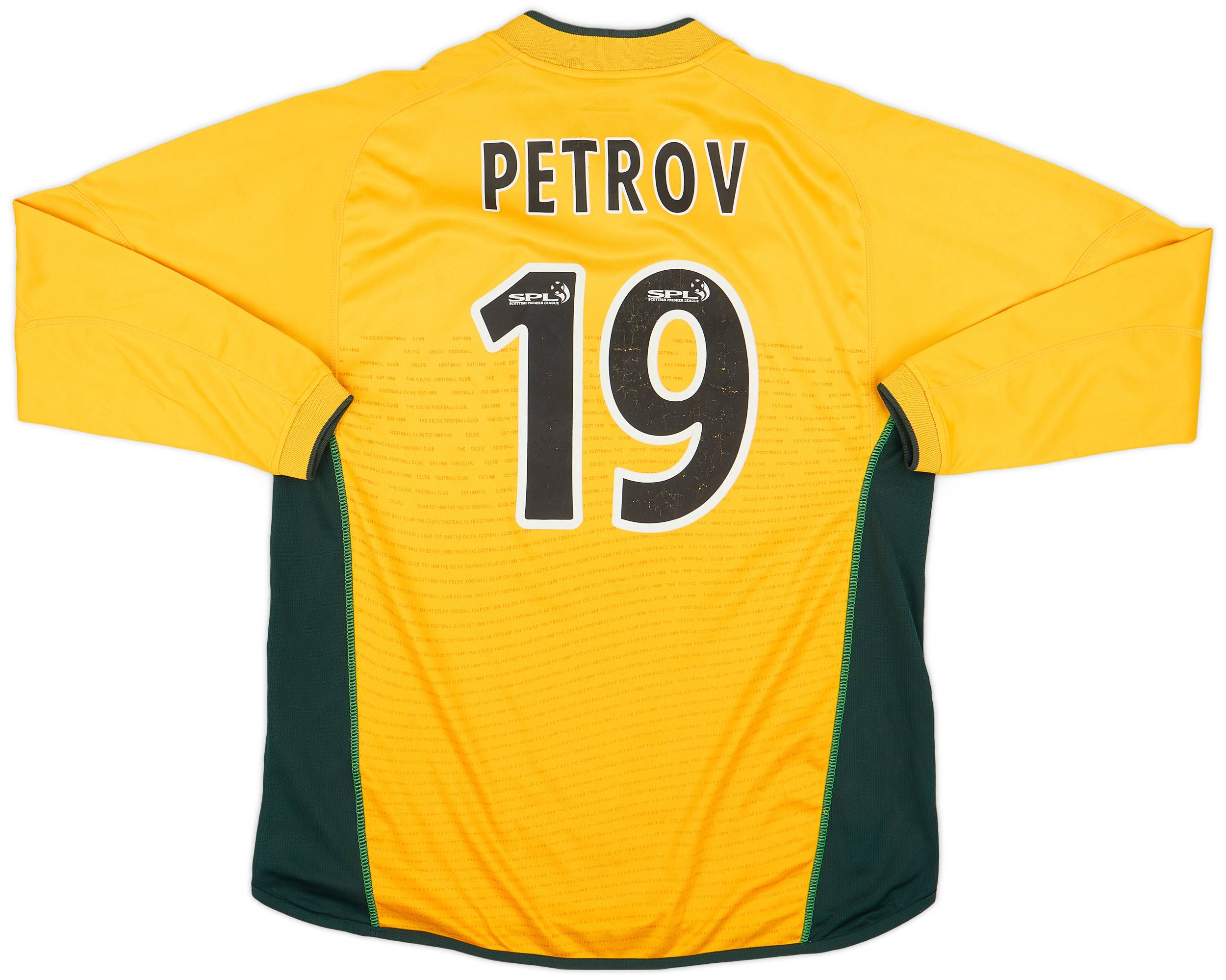 2002-03 Celtic Away L/S Shirt Petrov #19 - 6/10 - (L)