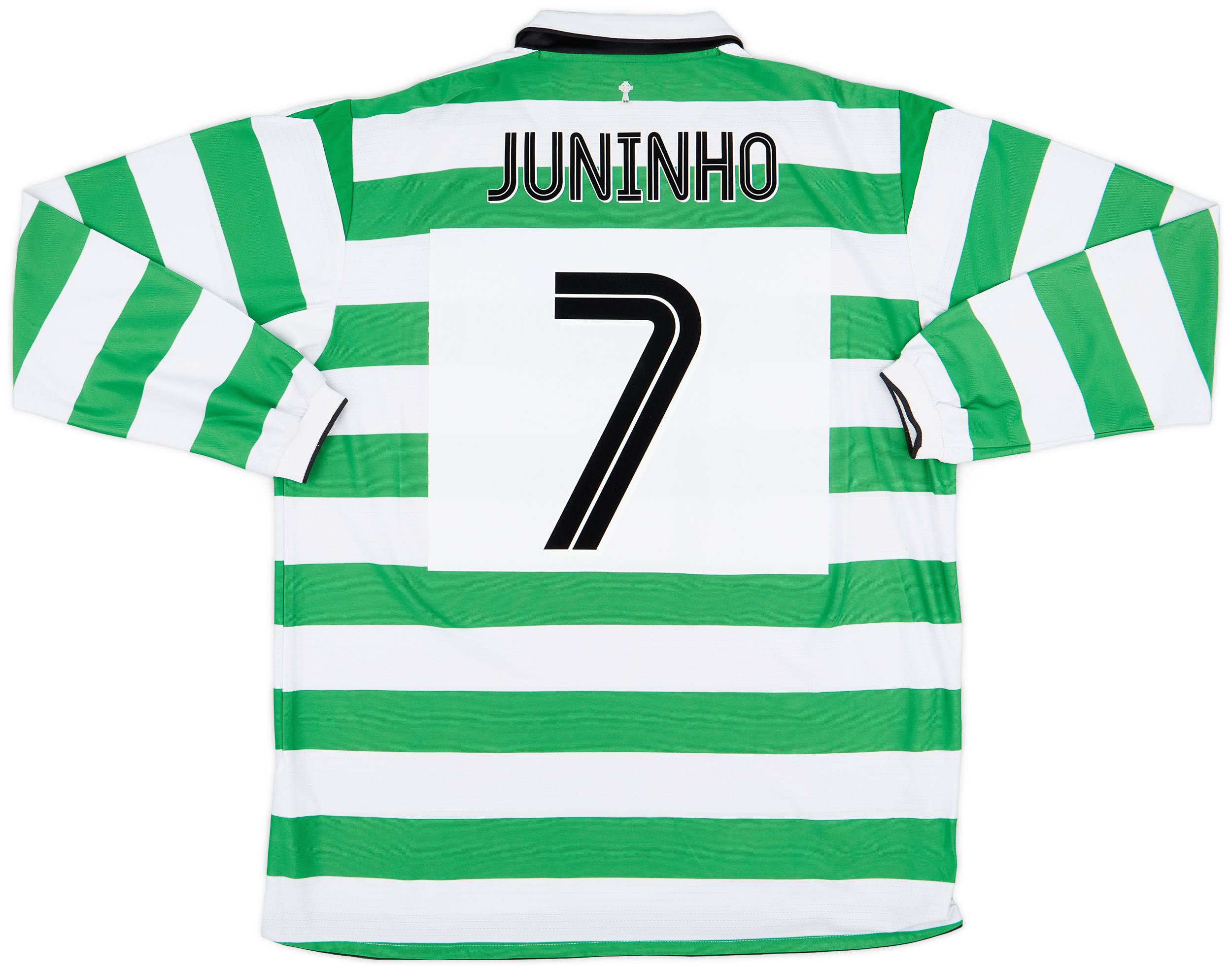 2004-05 Celtic Home L/S Shirt Juninho #7 - 8/10 - (XXL)