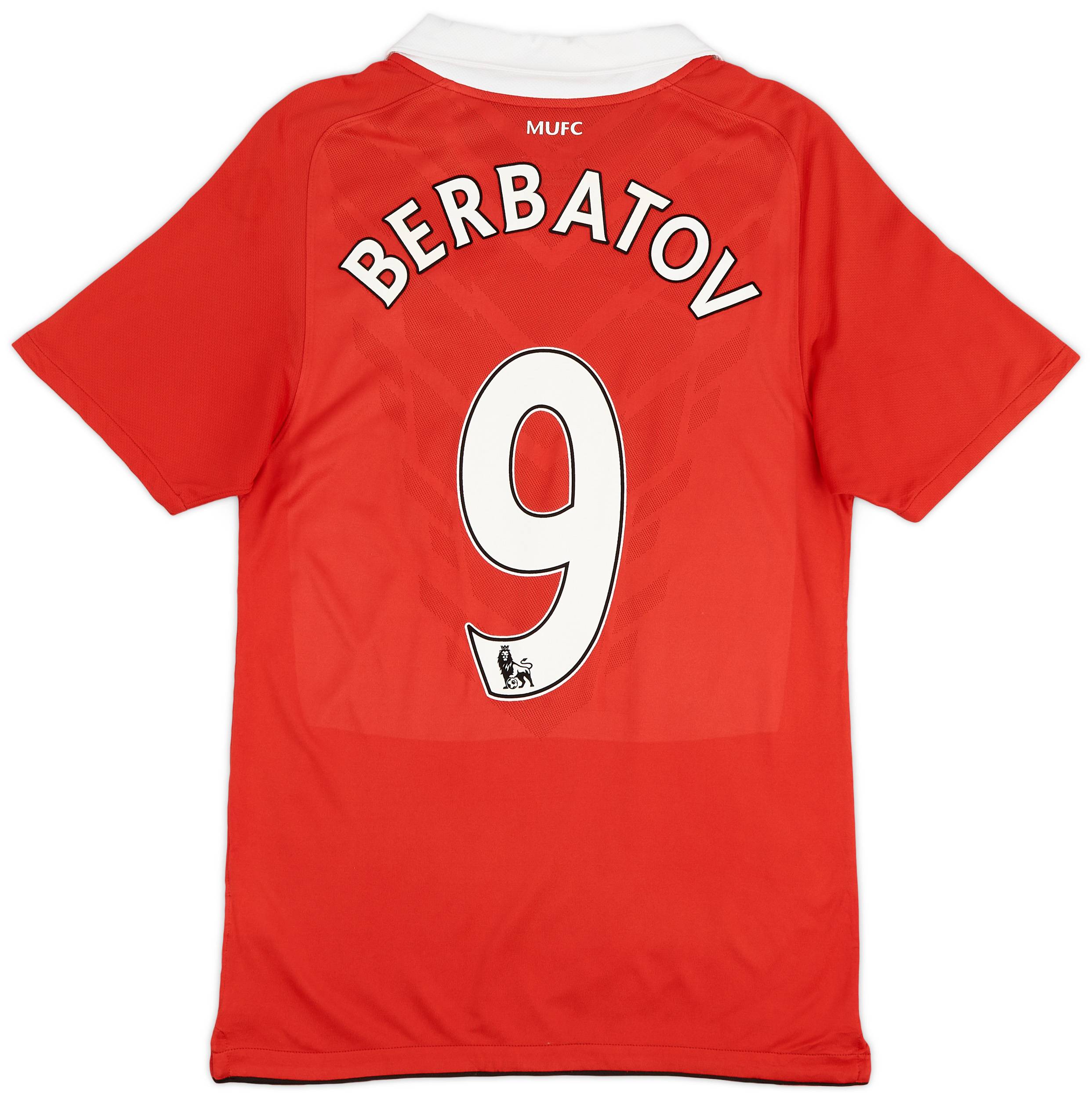 2010-11 Manchester United Home Shirt Berbatov #9 - 6/10 - (S)