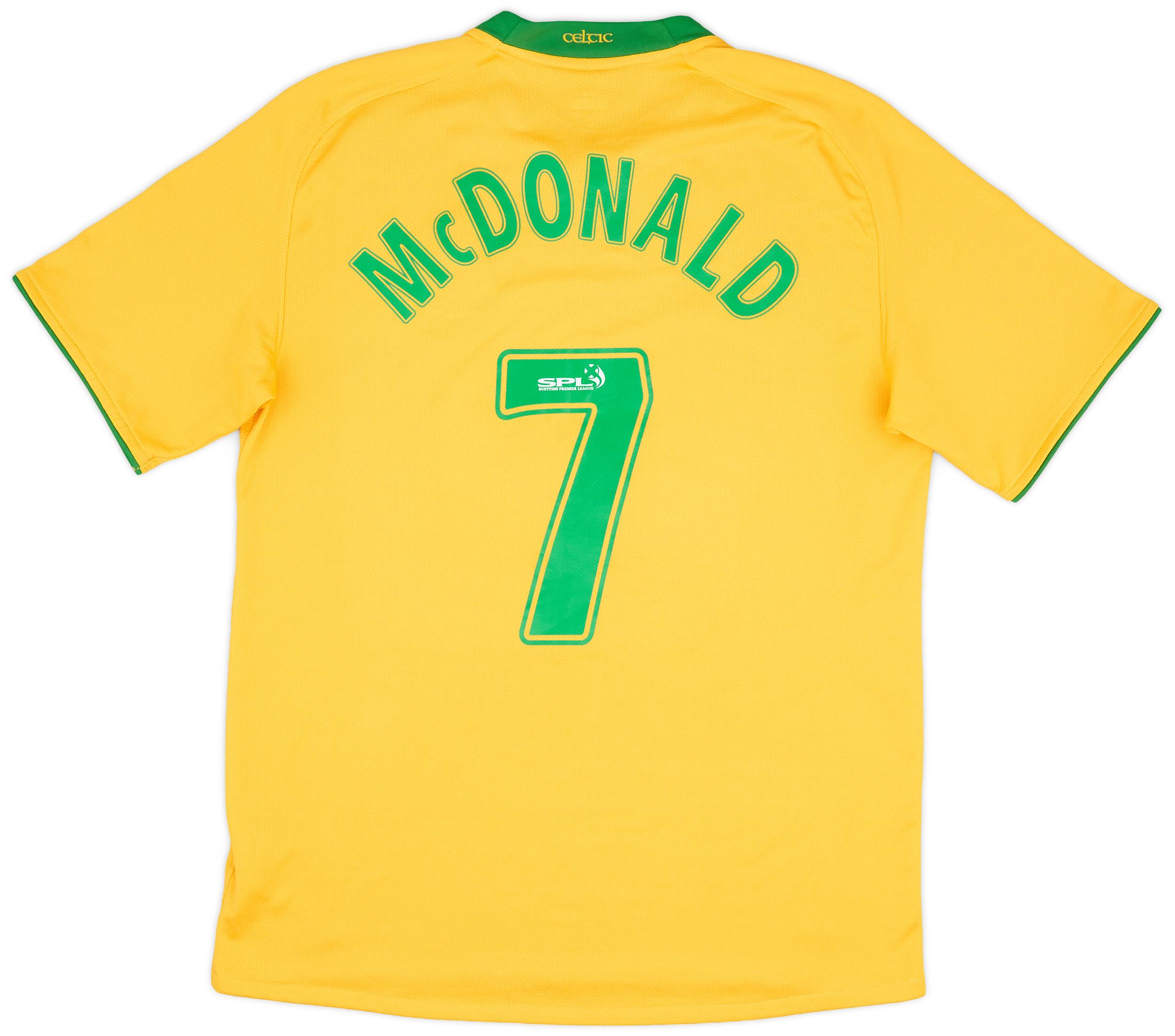 2008-09 Celtic Away Shirt McDonald #7 - 5/10 - (M)