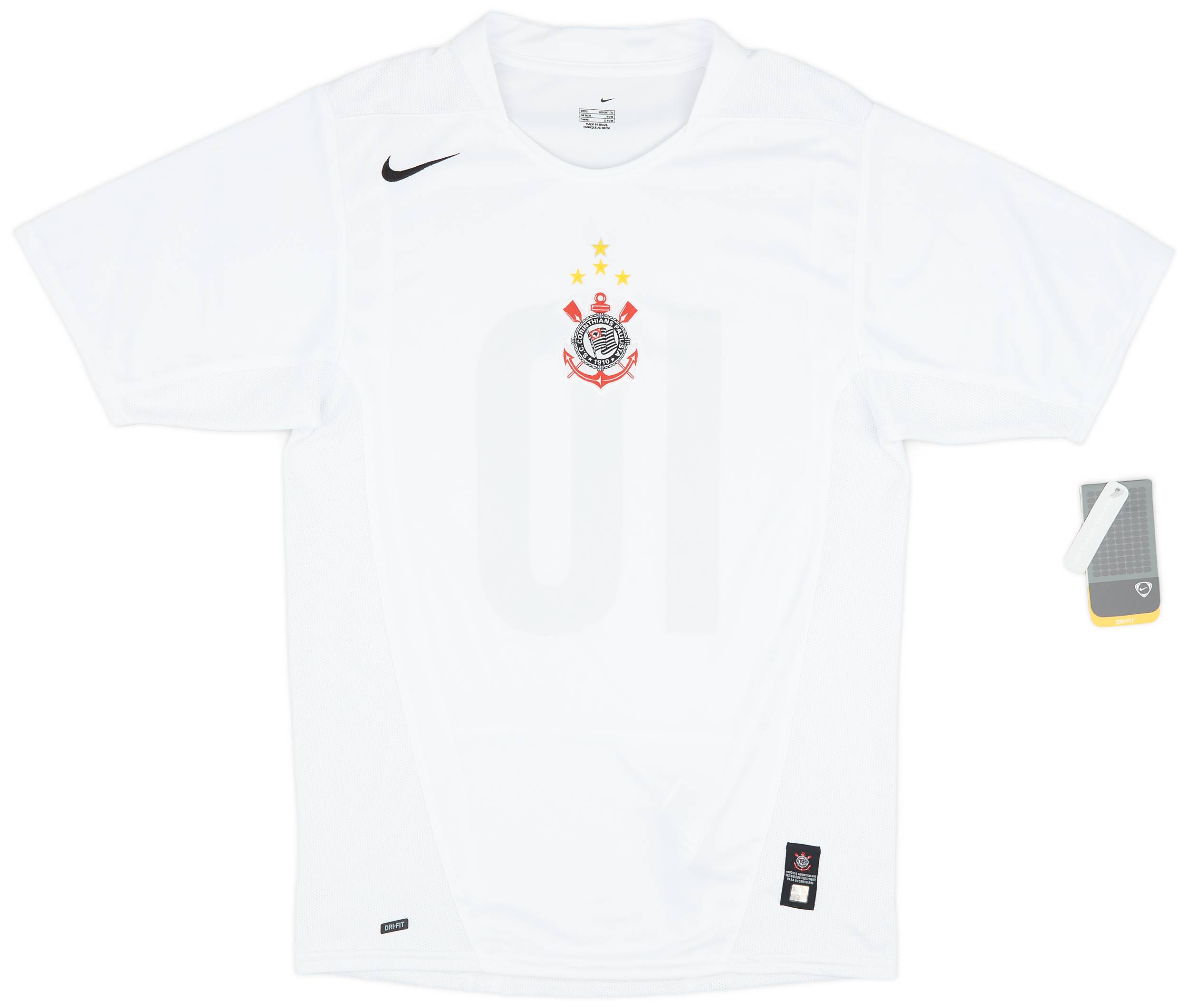 2004-05 Corinthians Home Shirt #10 (Tevez) (S)