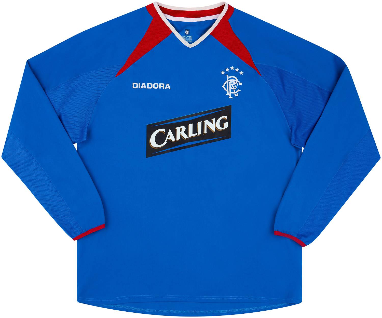 2003-05 Rangers Home L/S Shirt - 8/10 - (L)