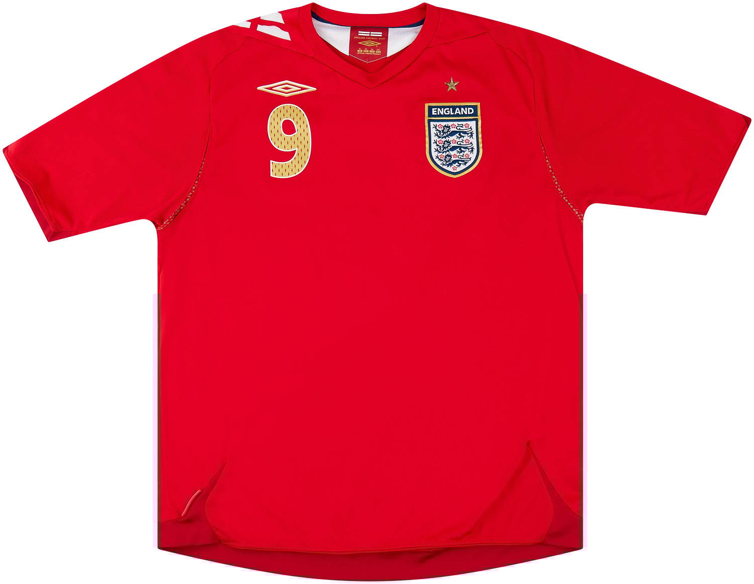 2006-08 England Away Shirt Rooney #9 - 6/10 - (XL)