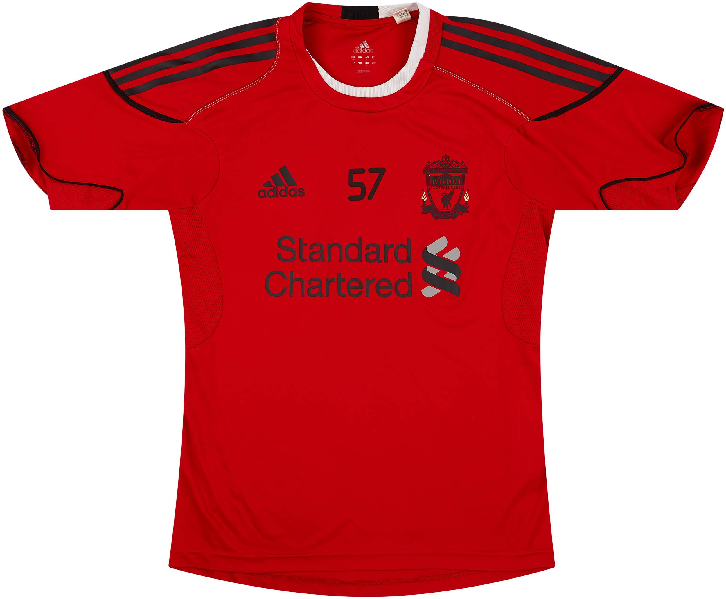 2010-11 Liverpool Player Issue Training Shirt #57 - 8/10 - (M)