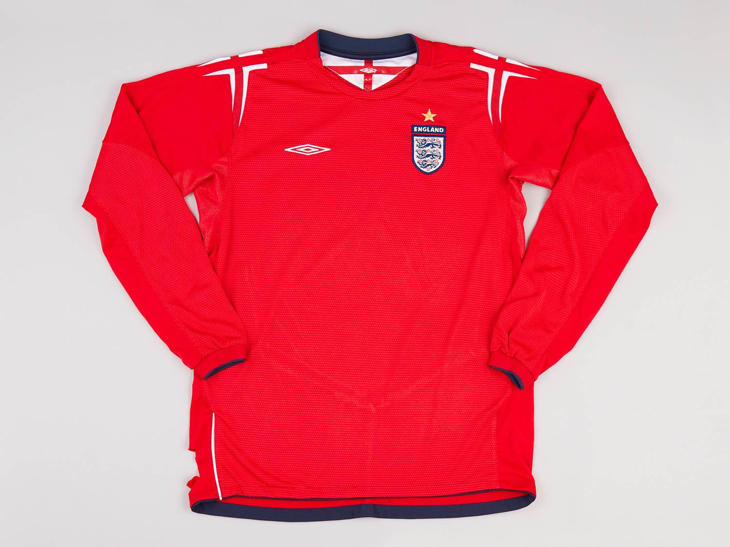 2004-06 England Away L/S Shirt - 6/10 - (XL.Boys)