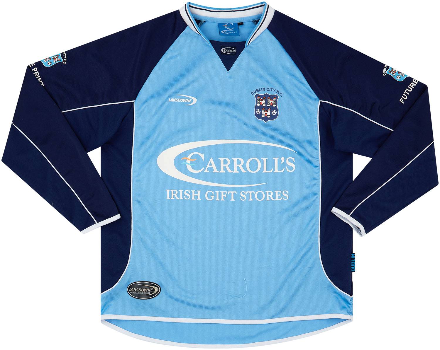 2004-05 Dublin City Home L/S Shirt - 8/10 - (L)