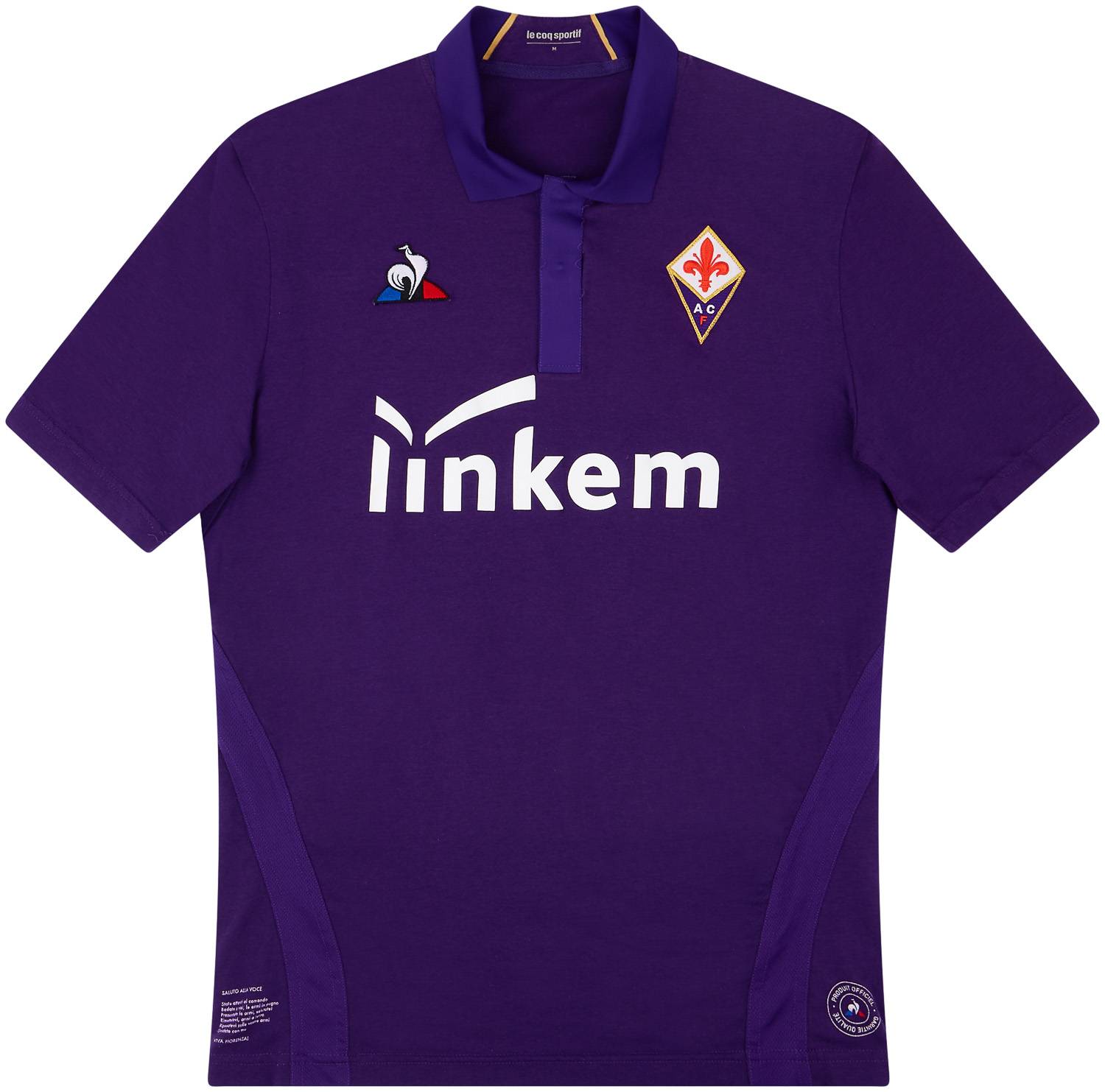 Le coq sportif fiorentina shirt vector 2025