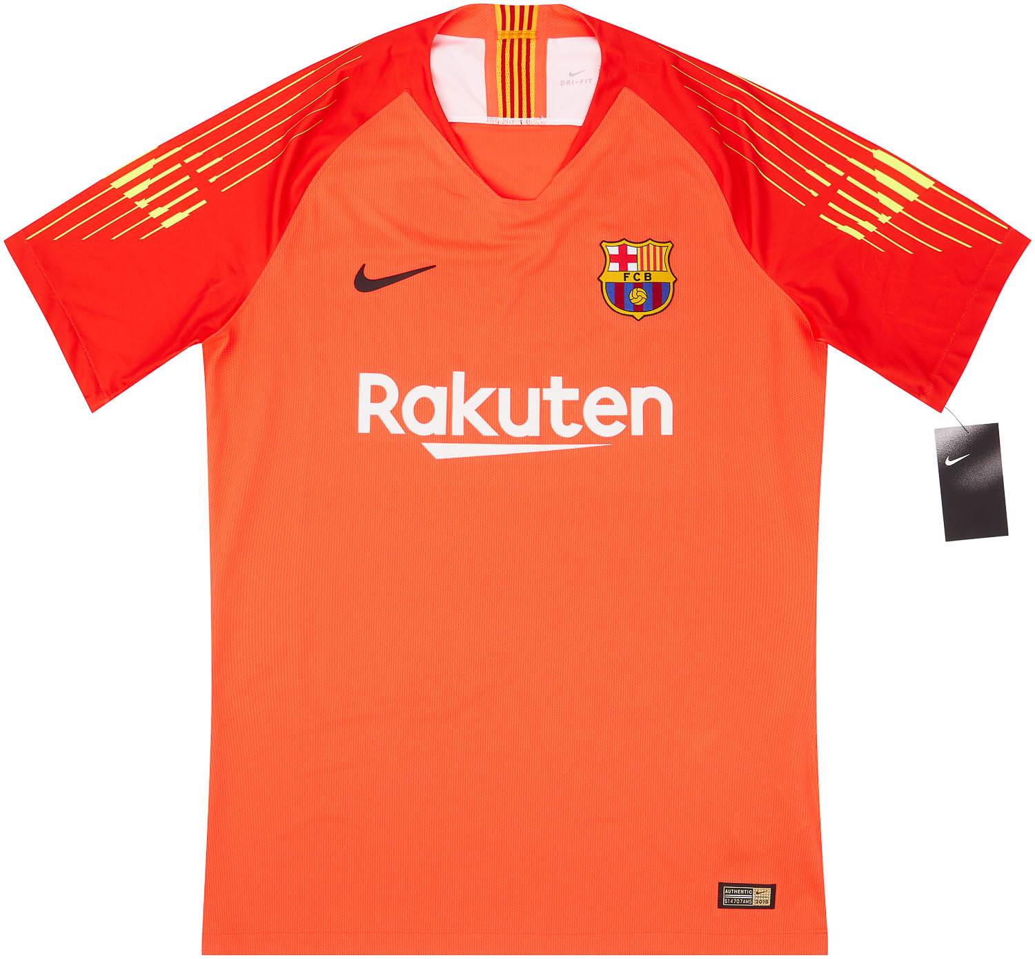 2018 19 Barcelona Player Issue GK S S Shirt L