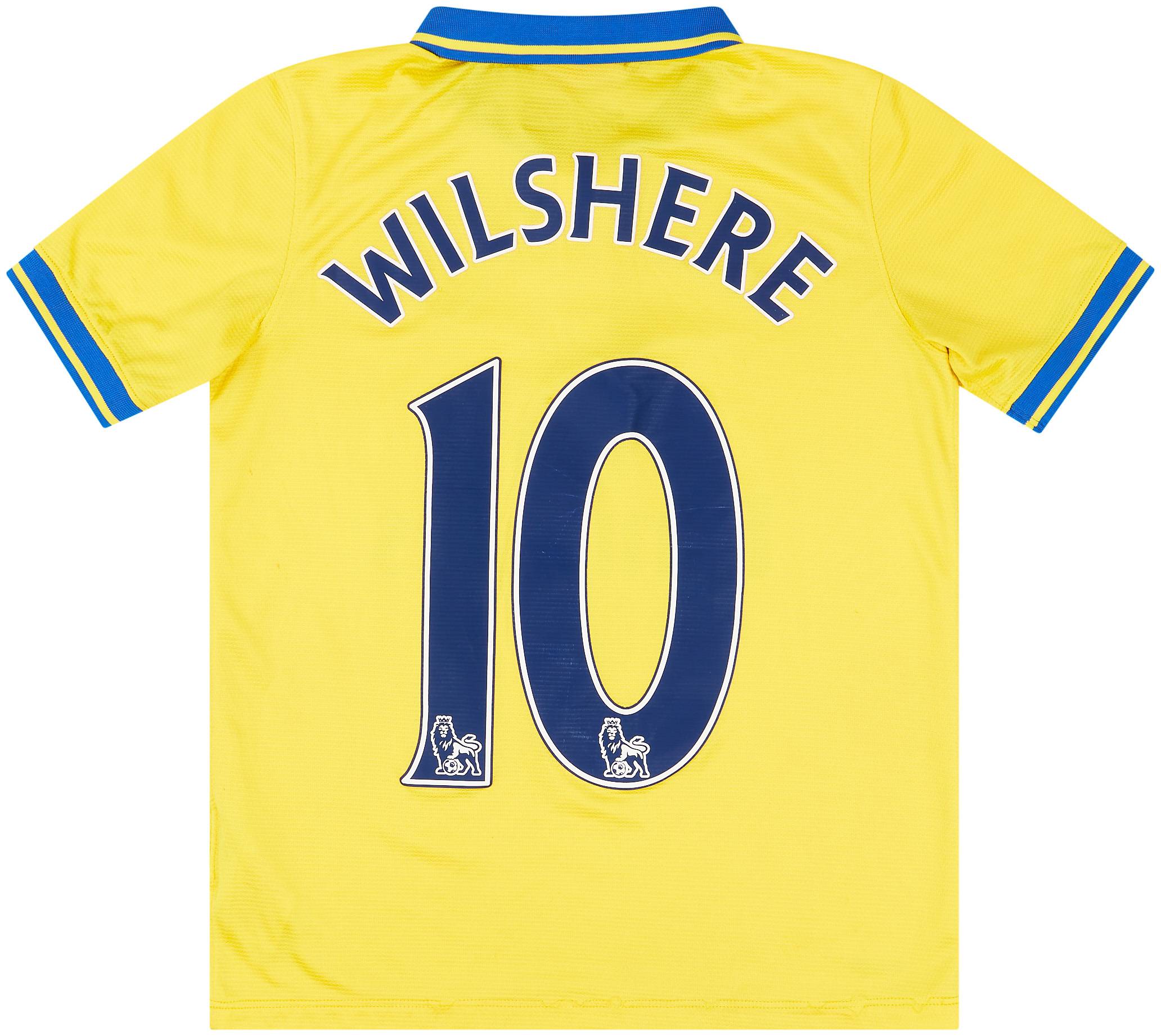 2013 14 Arsenal Away Shirt Wilshere 10 Very Good 6 10 L.Boys