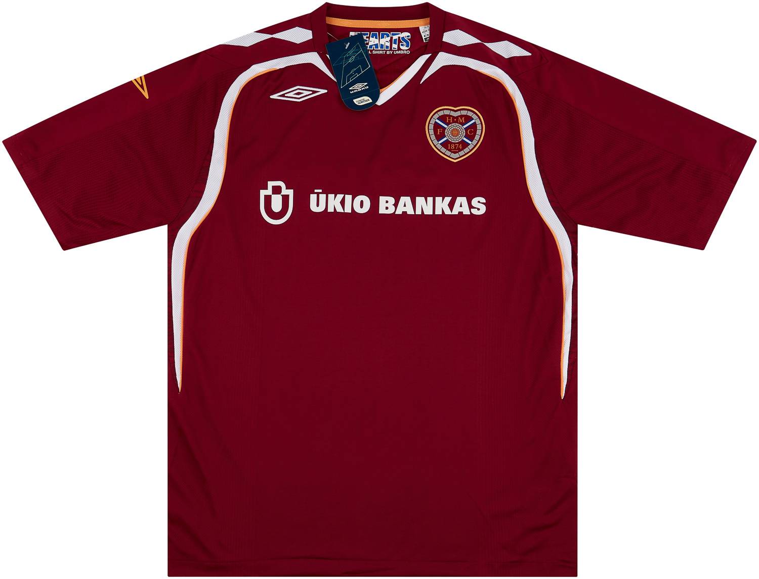 2007-08 Hearts Home Shirt XL