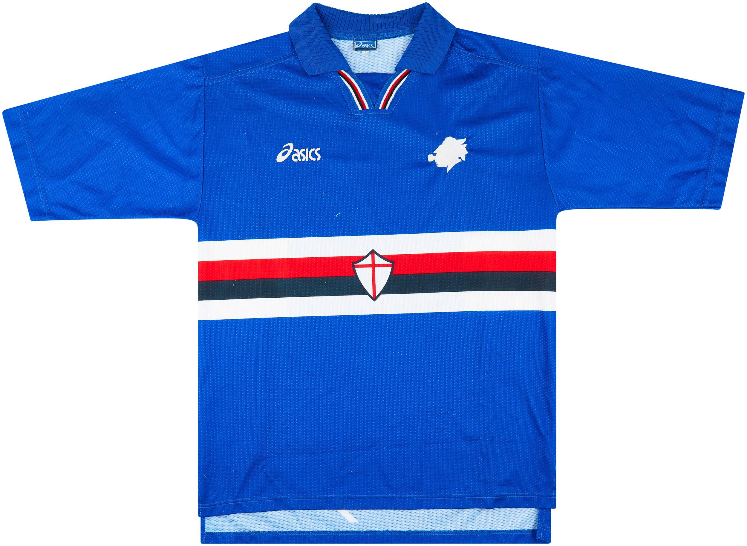 Vtg 95/96 asics × Sampdoria Game Shirts 1994-95 Sampdoria Third Shirt #6 - 7/10 - (S)