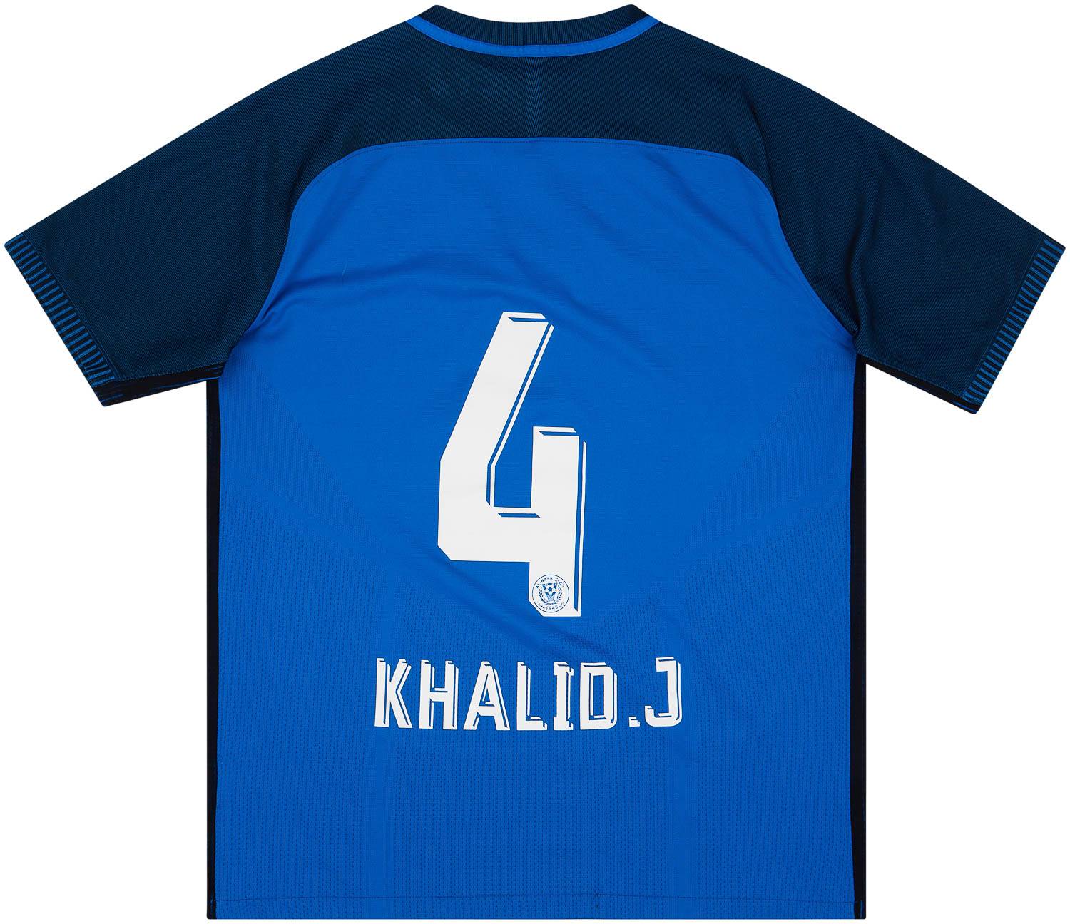 2017-18 Al-Nasr Player Issue Home Shirt Khalid.J #4 - 6/10 - (M)