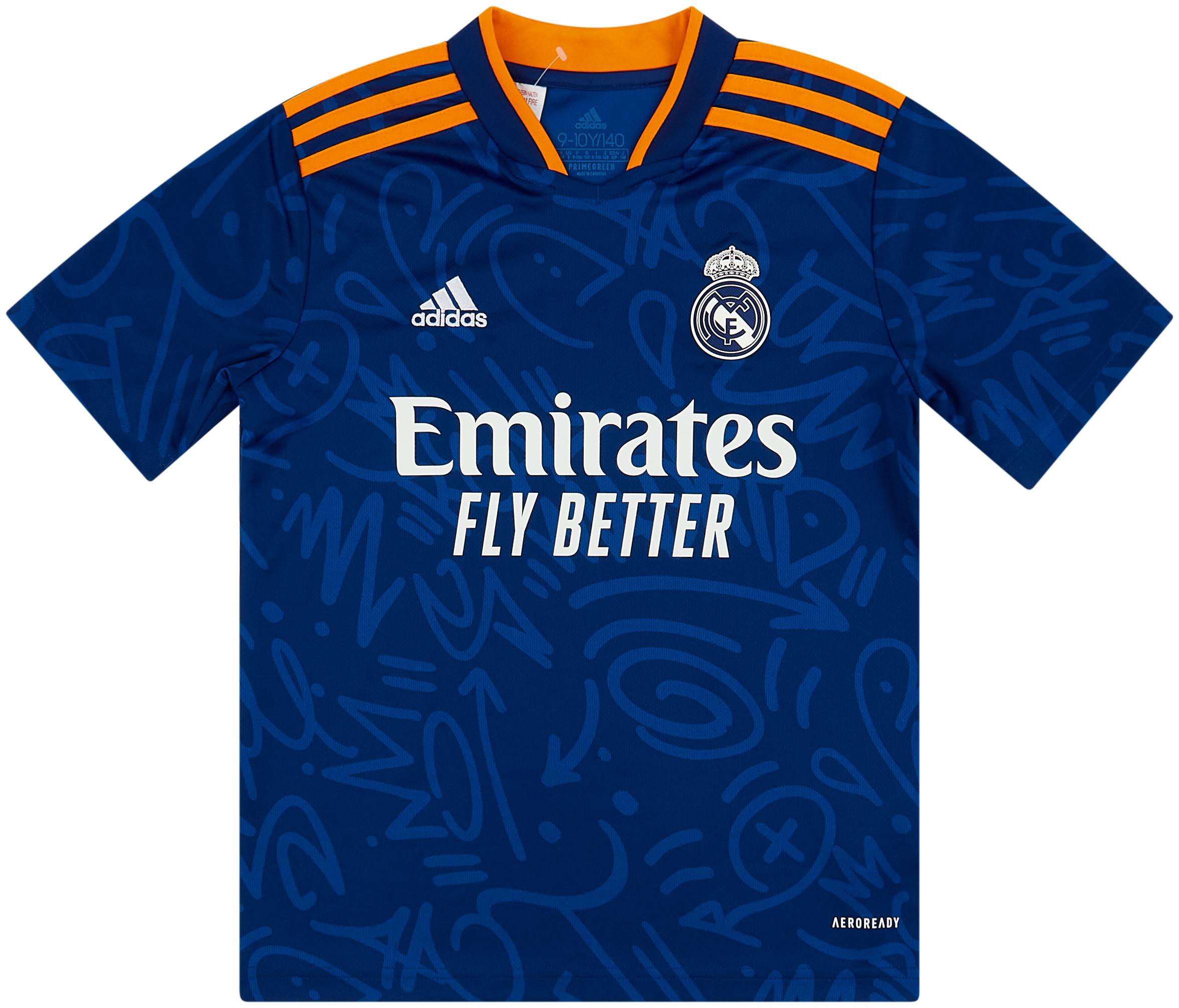 2021 22 Real Madrid Away Shirt Excellent 9 10 S.Boys