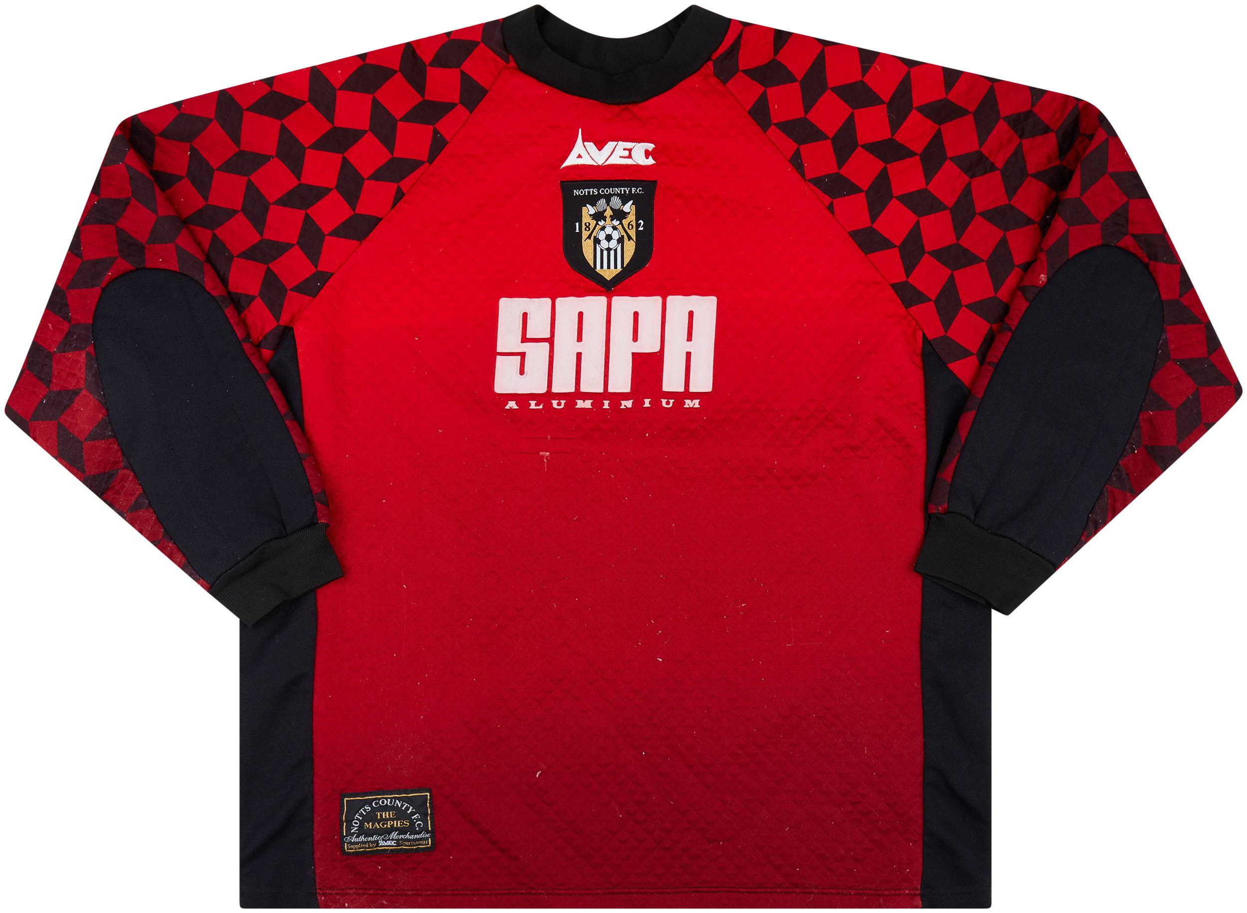 1998 99 Notts County GK Shirt 6 10 L