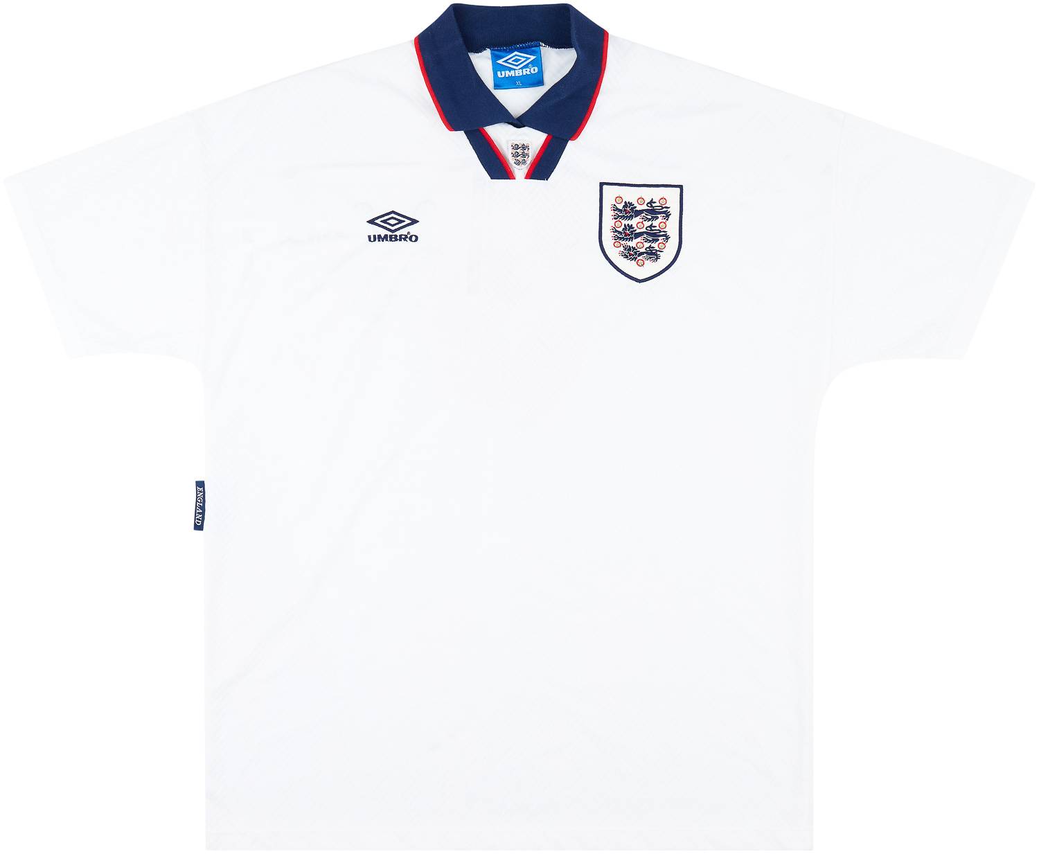 1993-95 England Home Shirt #9 - 9/10 - (XL)