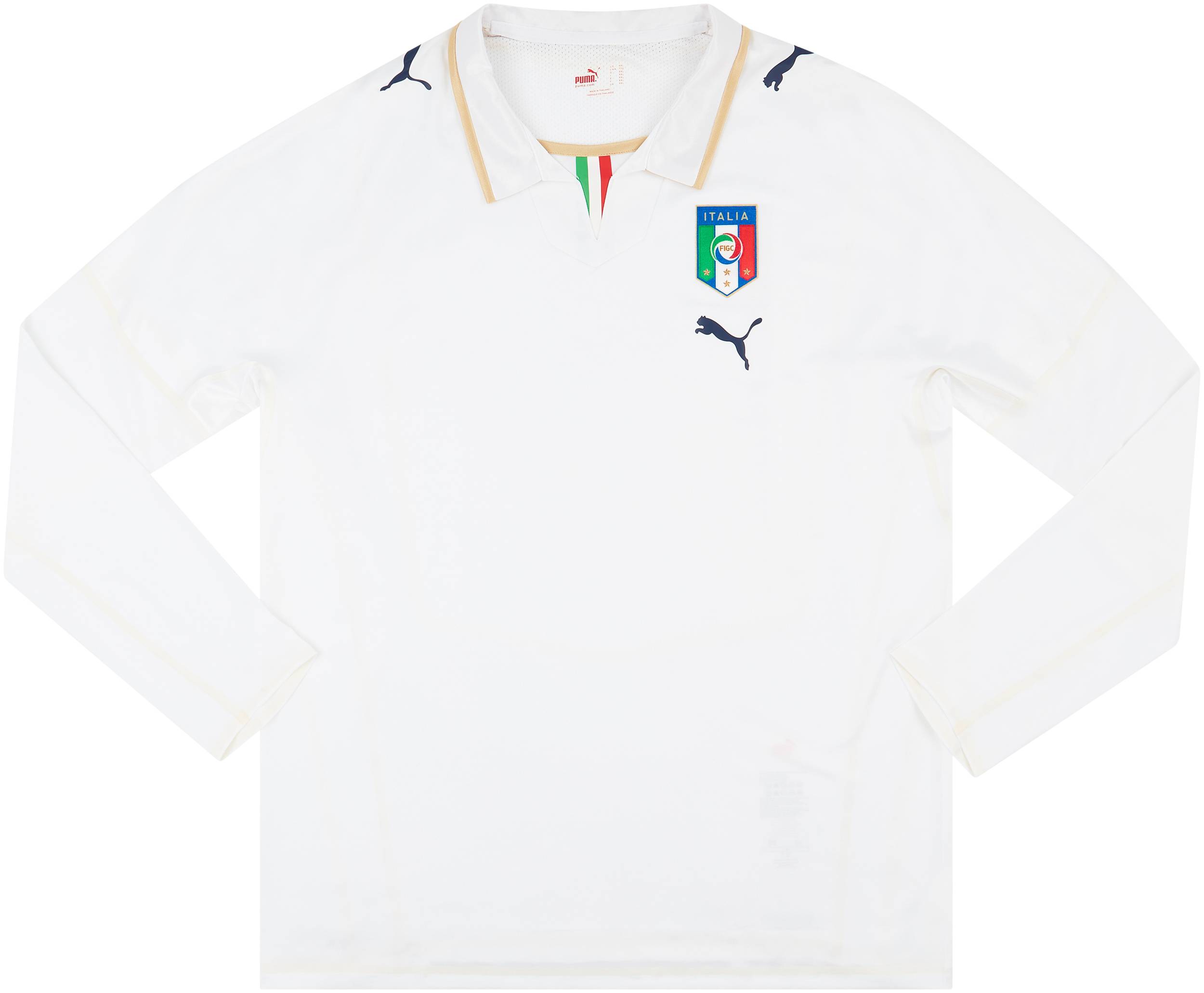 2007-08 Italy Player Issue Away L/S Shirt - 9/10 - (XXL)