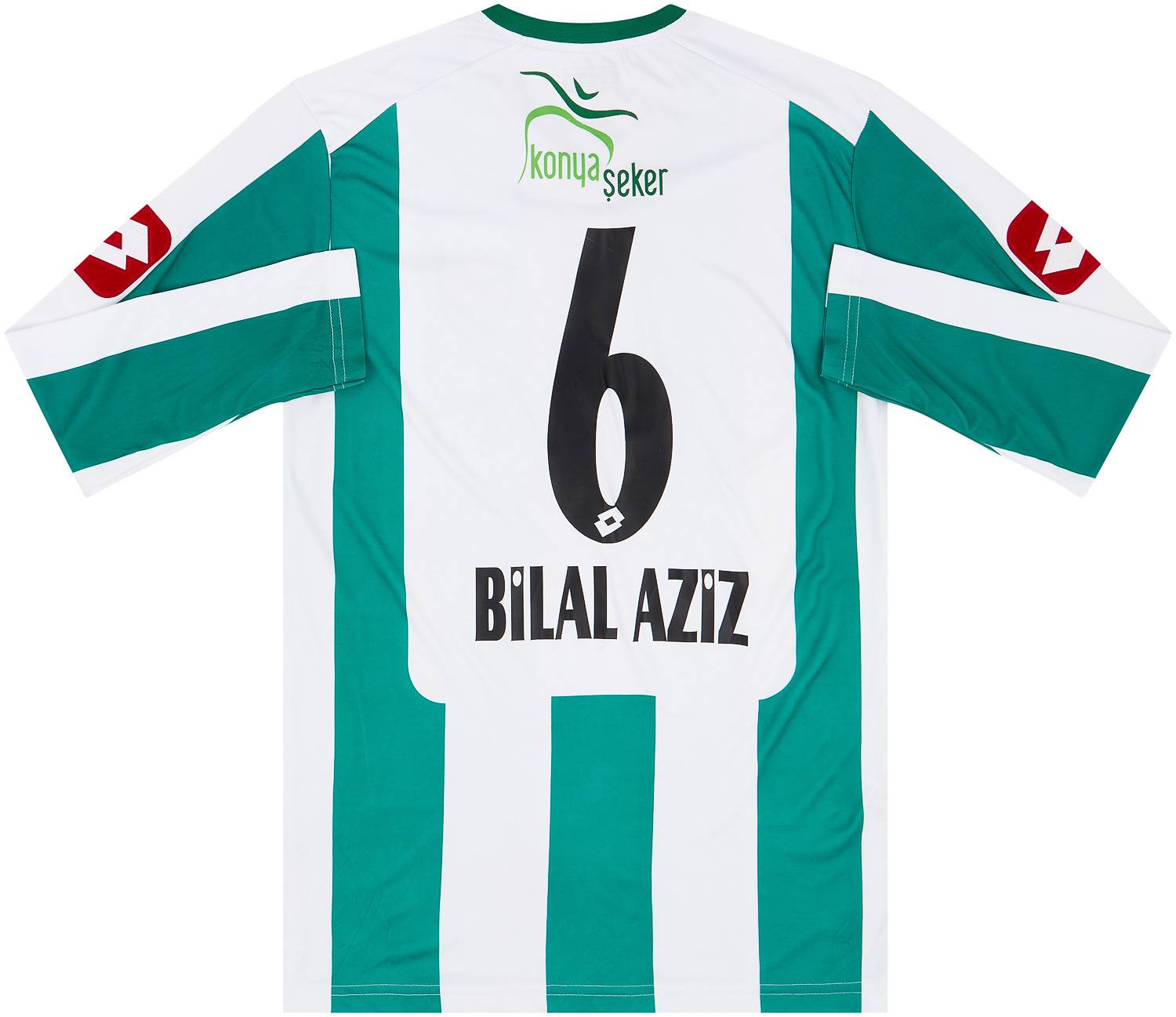 2011-12 Konyaspor Home L/S Shirt Bilal Aziz #6 - 8/10 - (XL)