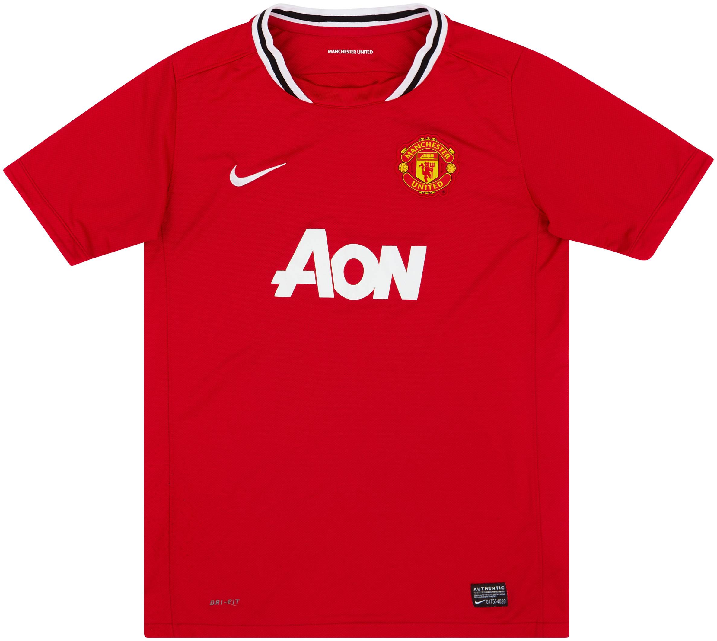 2011-12 Manchester United Home Shirt - 8/10 - (XL.Boys)