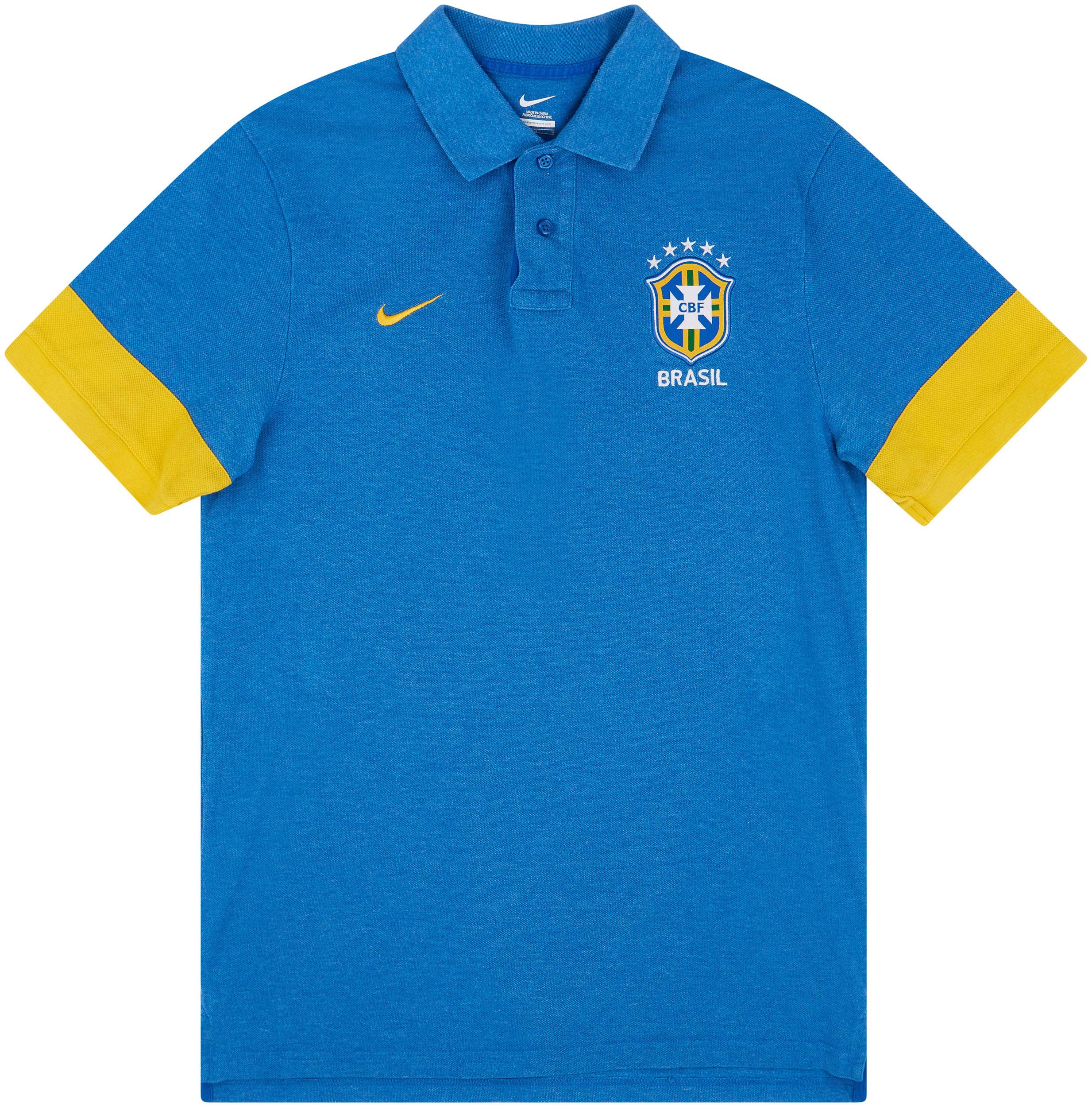 2012 13 Brazil Nike Polo Shirt Excellent 8 10 L