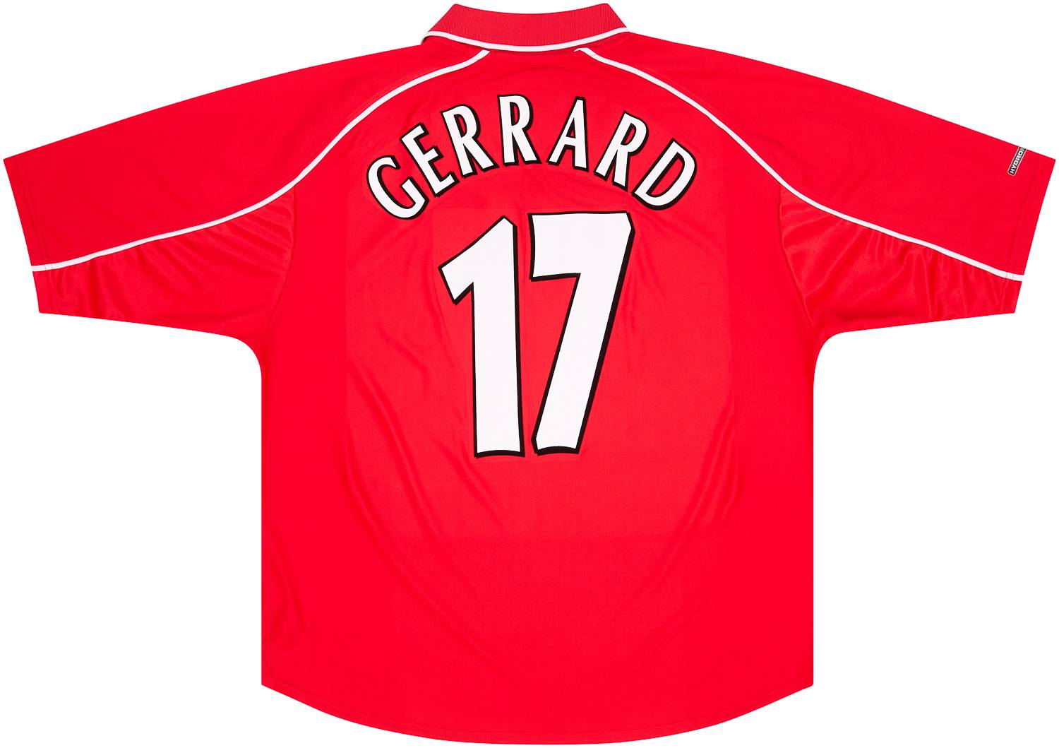 2000-02 Liverpool Home Shirt Gerrard #17 - Very Good 7/10 - (L)