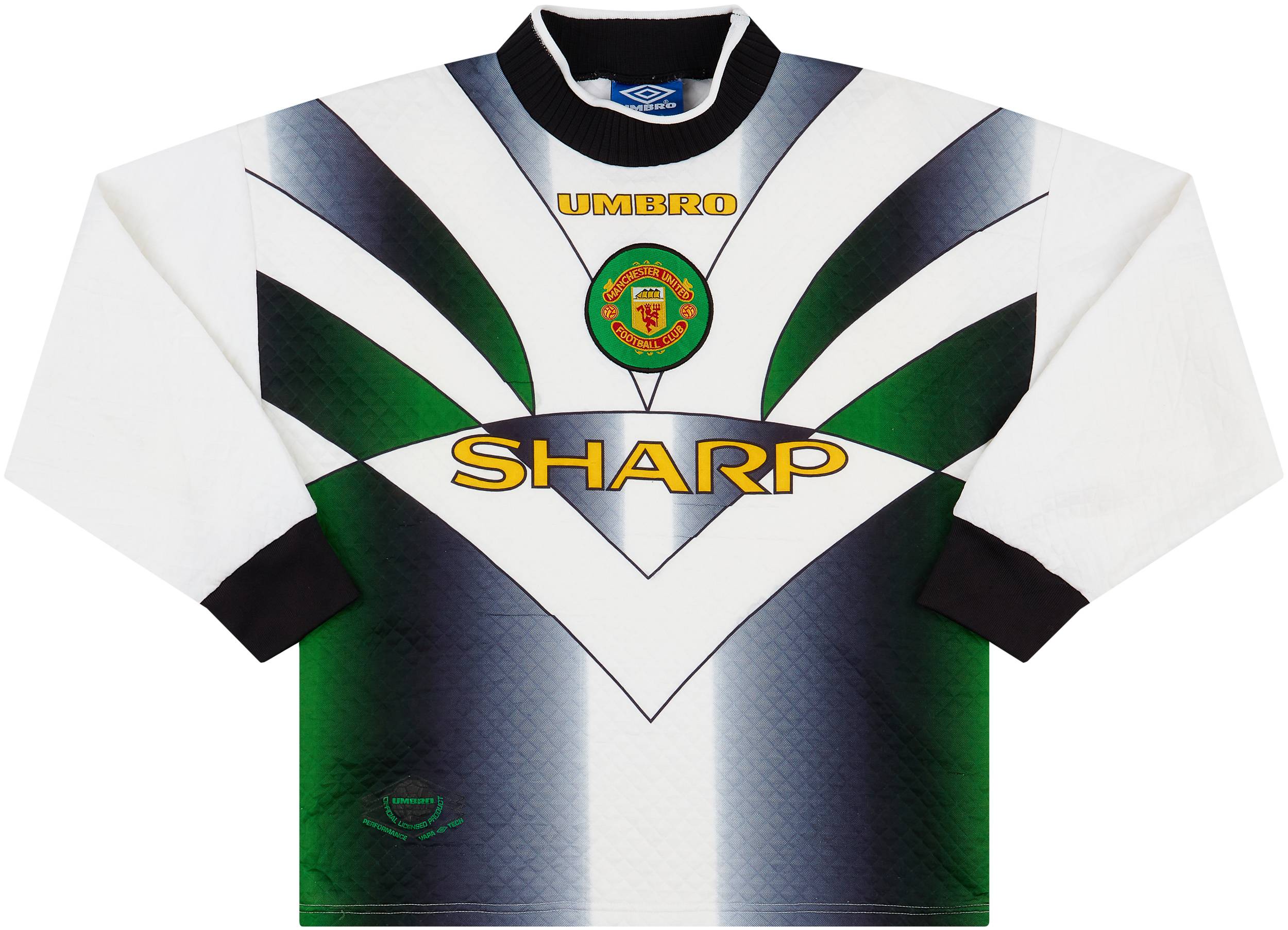 1996-97 Manchester United White GK Shirt - 6/10 - (Y)