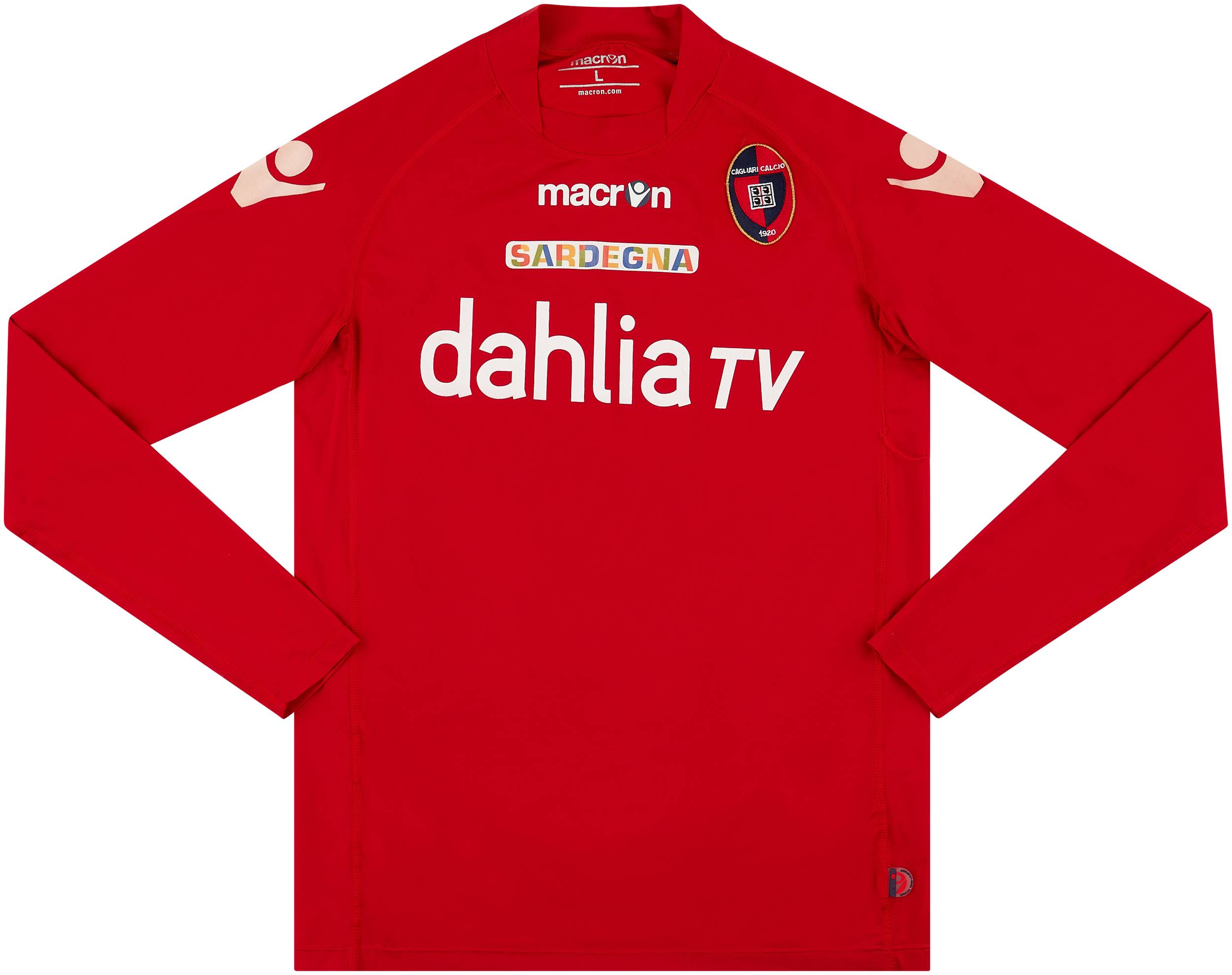 2009-11 Cagliari Third L/S Shirt #7 - 6/10 - (L)