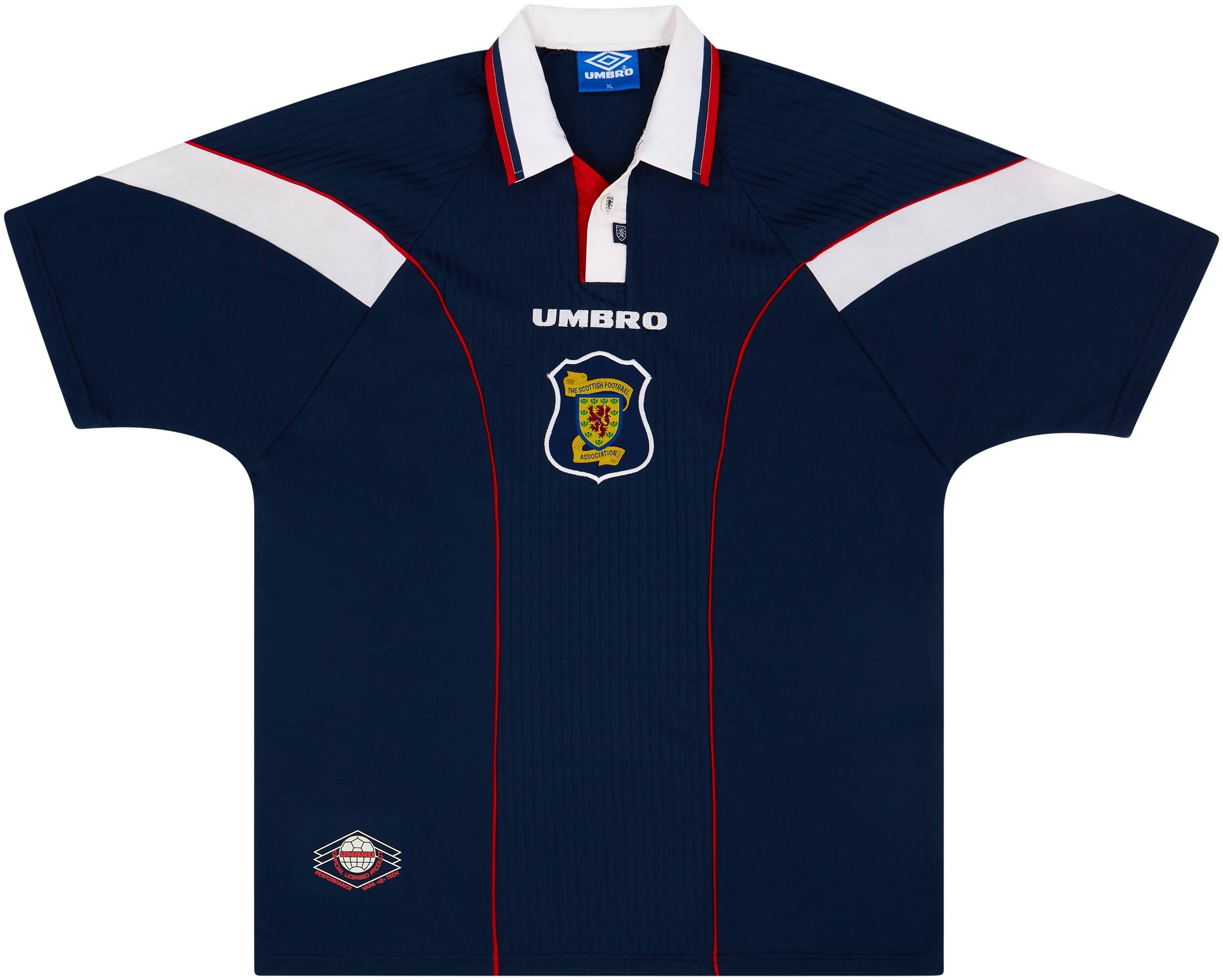 SCOTLAND 1996 1998 HOME FOOTBALL SHIRT SOCCER JERSEY UMBRO