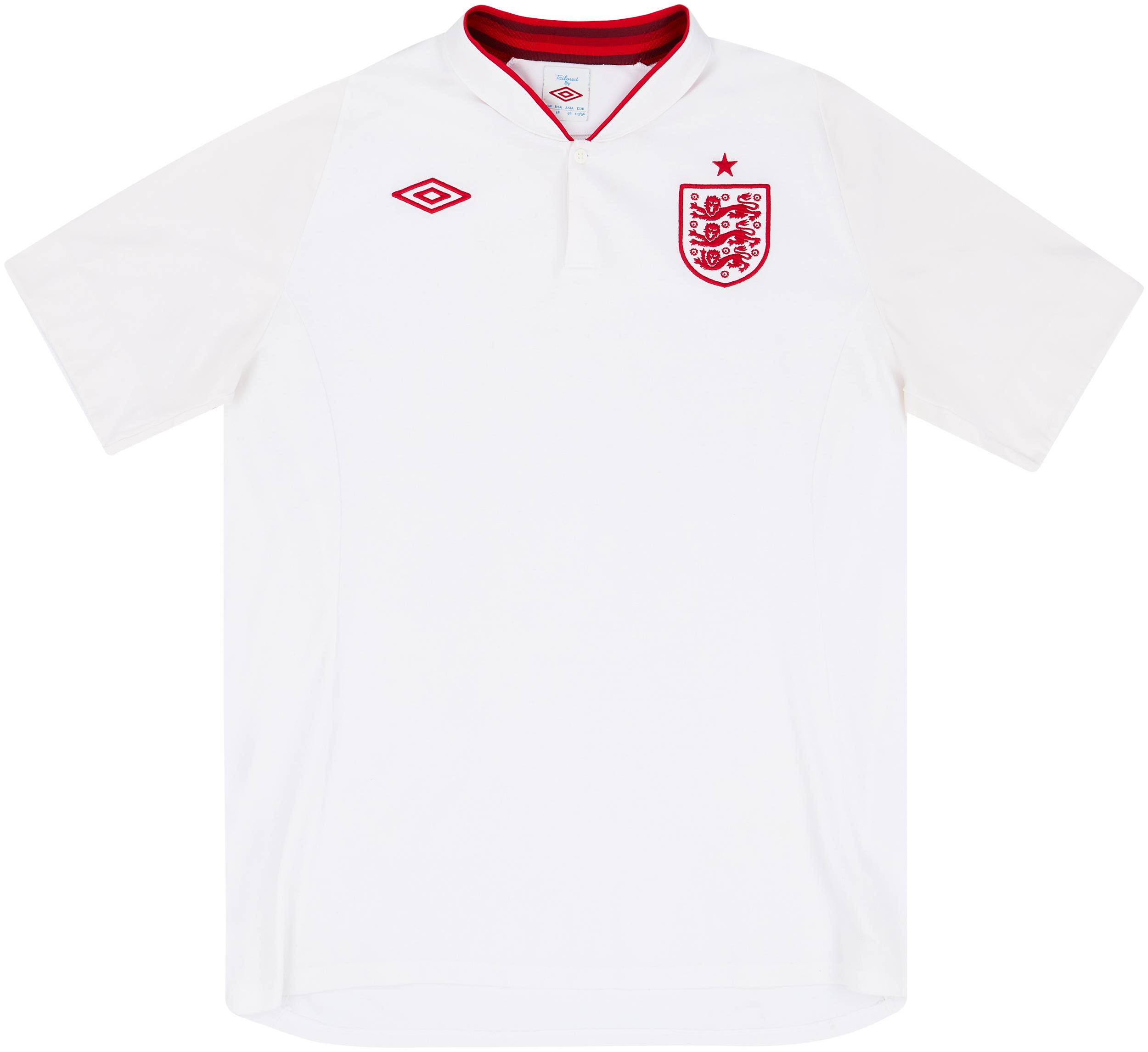 2012-13 England Home Shirt - 7/10 - (XL)