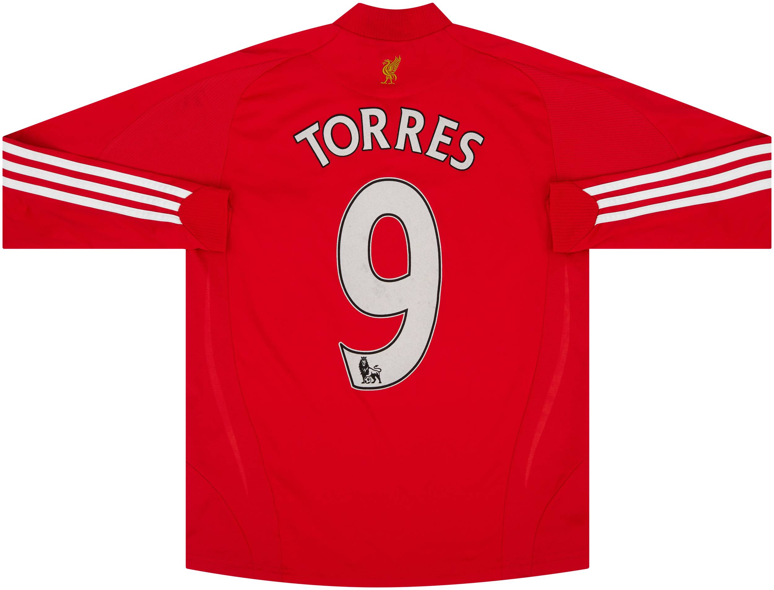 2008 10 Liverpool Home L S Shirt Torres 9 Very Good 7 10 L.Boys