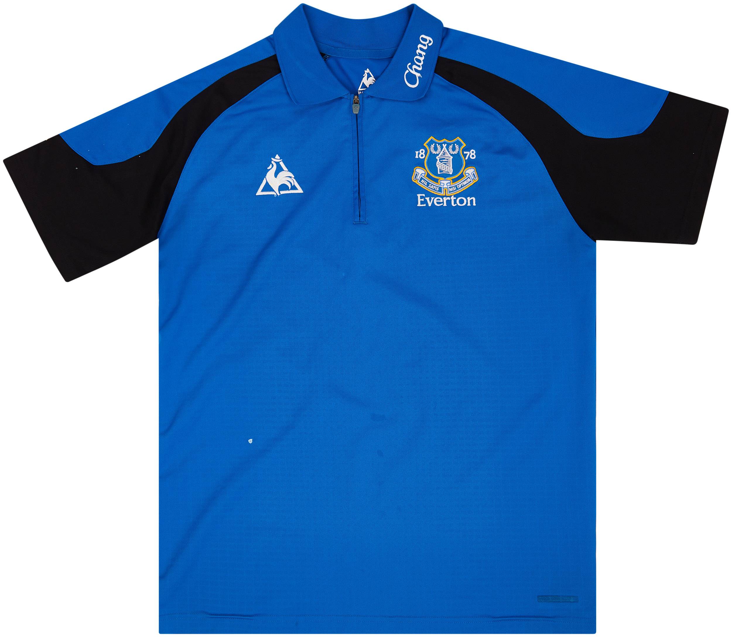 2011 12 Everton Le Coq Sportif Polo Shirt 5 10 L
