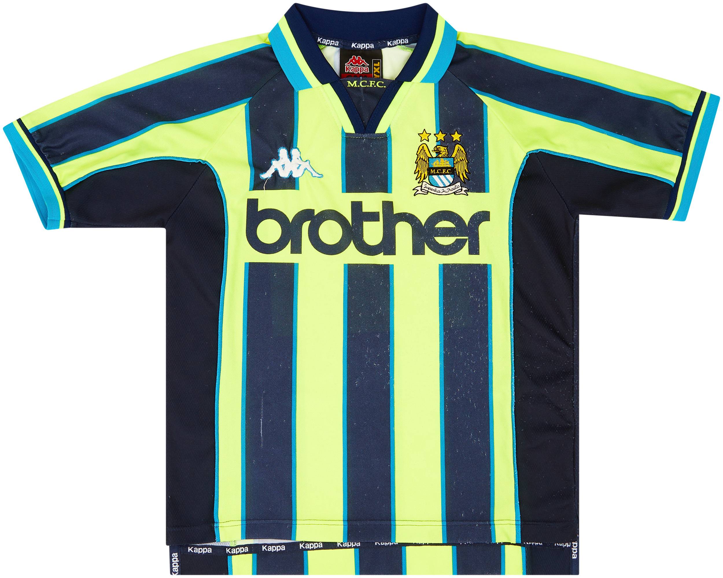 1998 99 Manchester City Away Shirt Good 5 10 XL.Boys