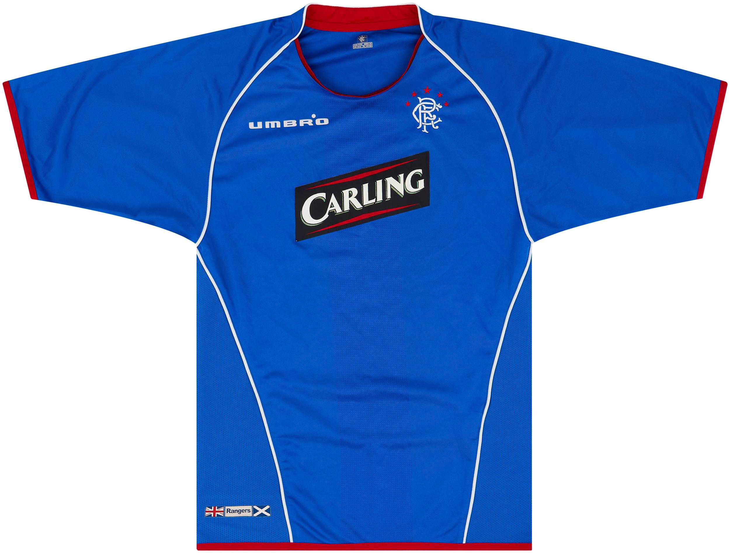 2005-06 Rangers Home Shirt - 6/10 - (Y)