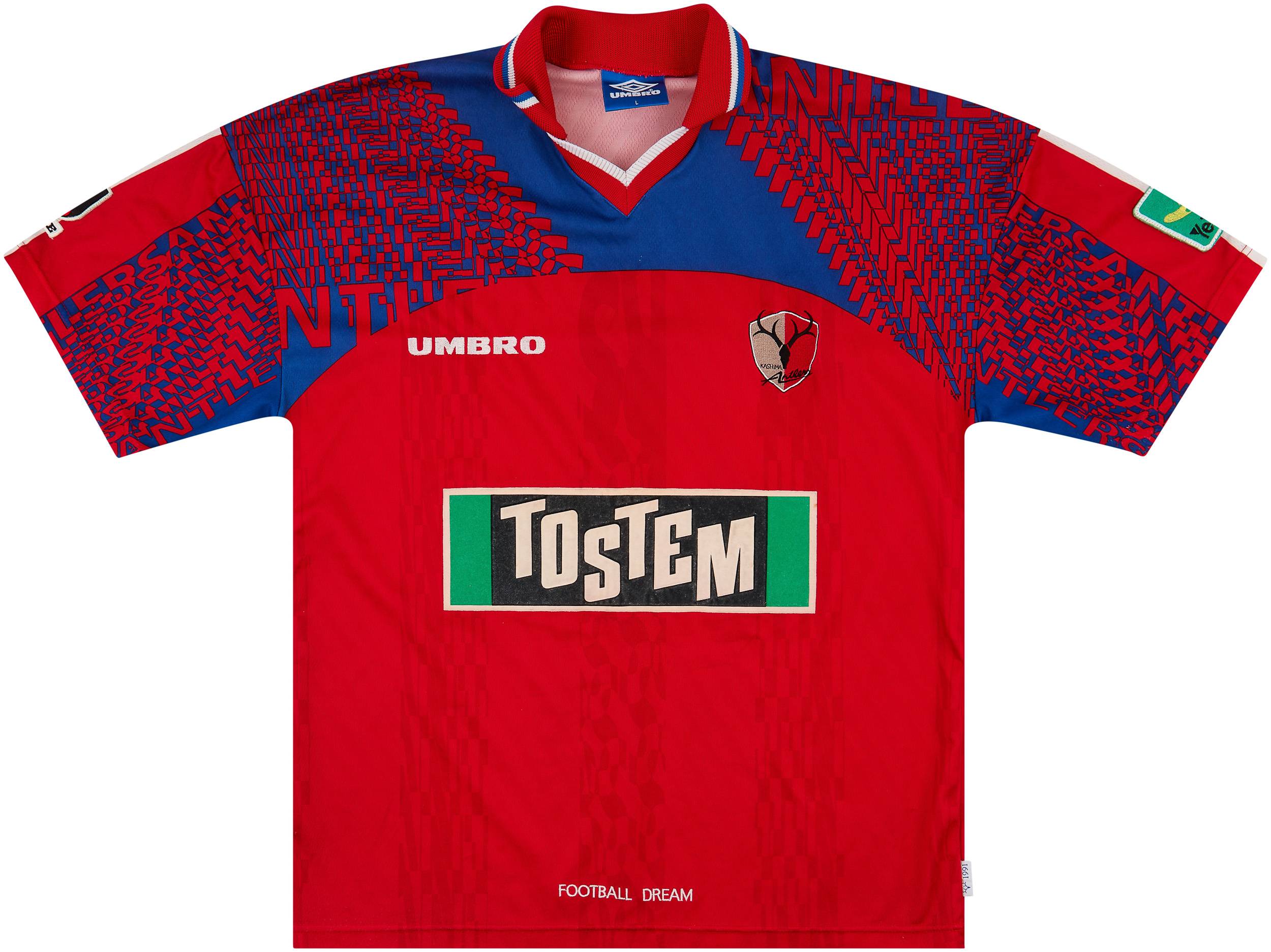 1997 Kashima Antlers Home Shirt - 8/10 - (L)