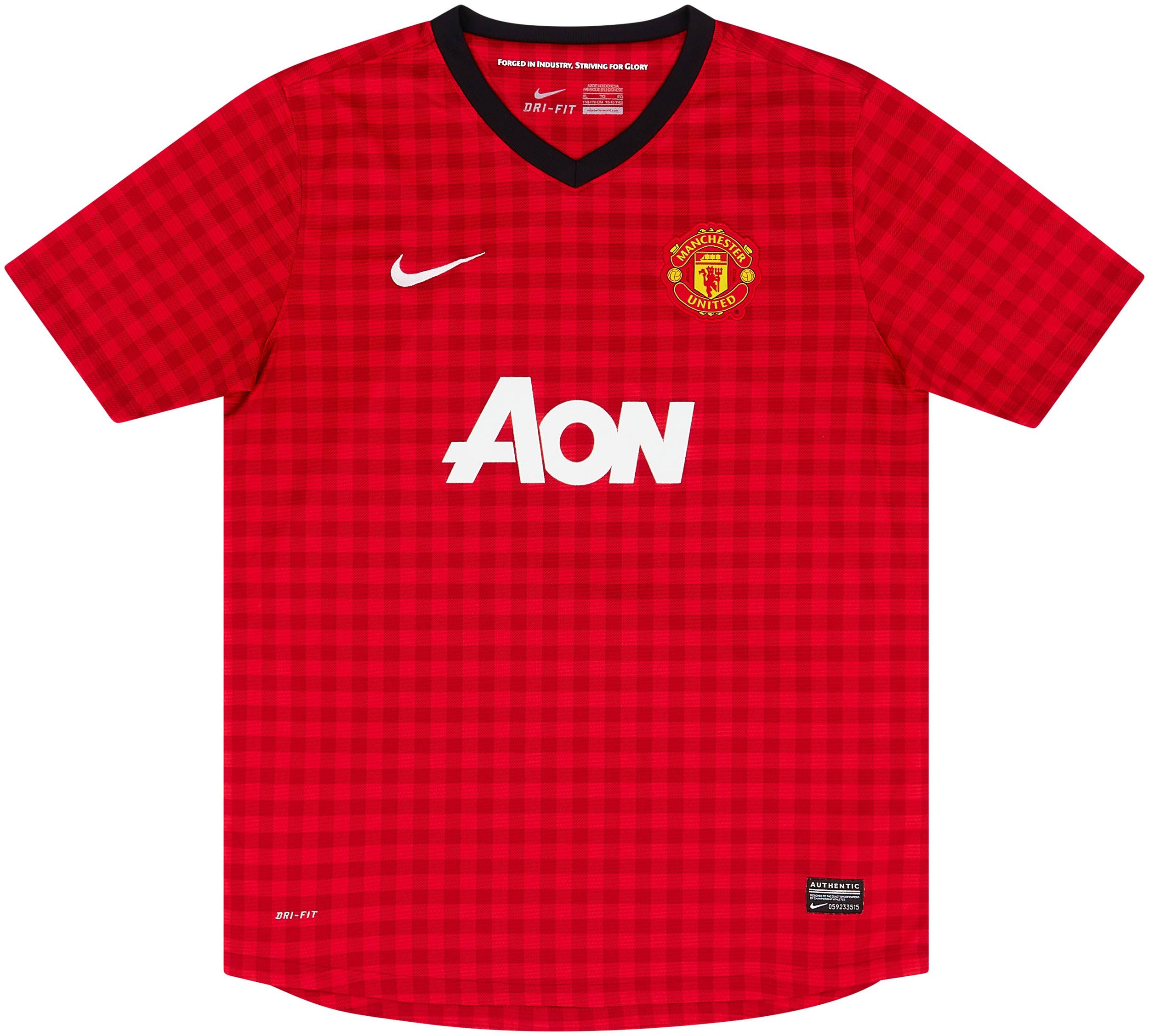 2012-13 Manchester United Home Shirt - 8/10 - (XL.Boys)