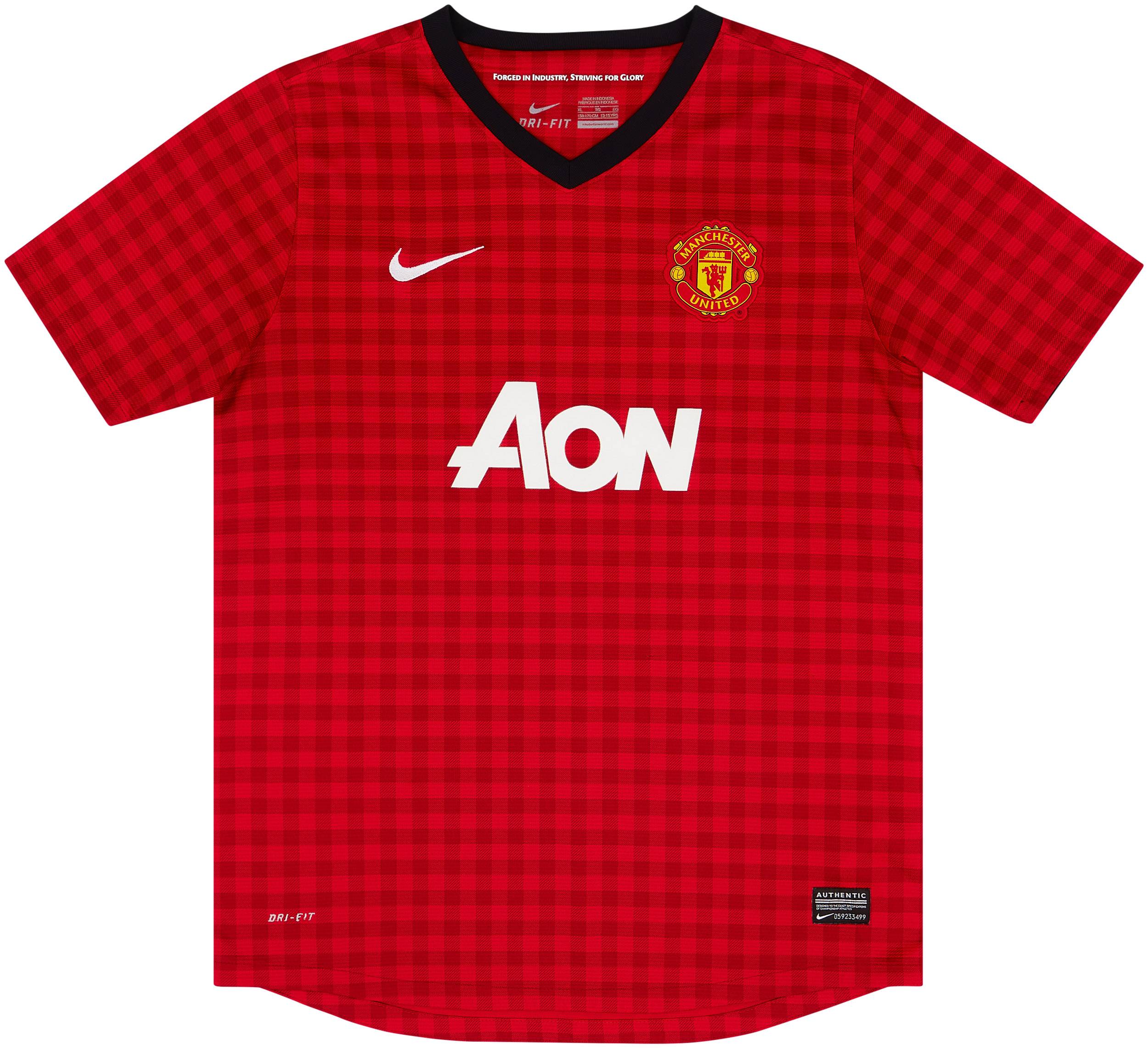 2012-13 Manchester United Home Shirt - 8/10 - (XL.Boys)