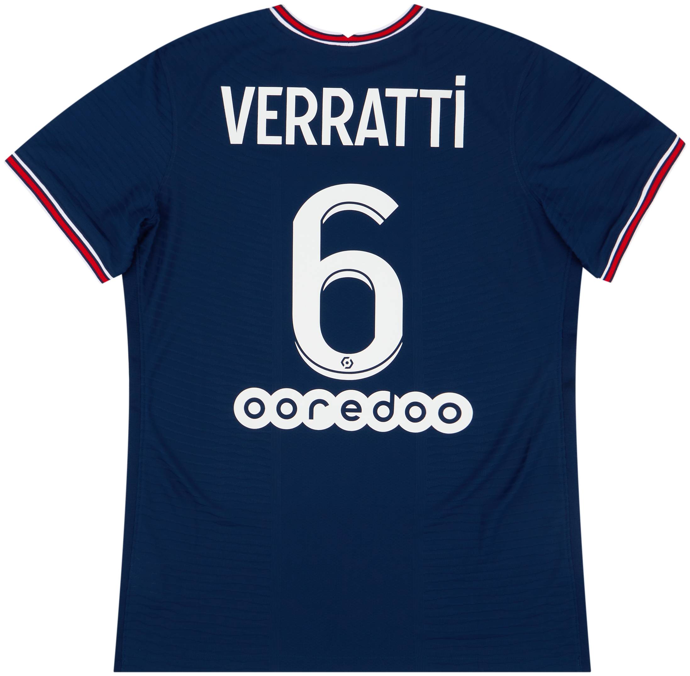 2021-22 Paris Saint-Germain Home Shirt Verratti #6 - 10/10 - (Women's L)