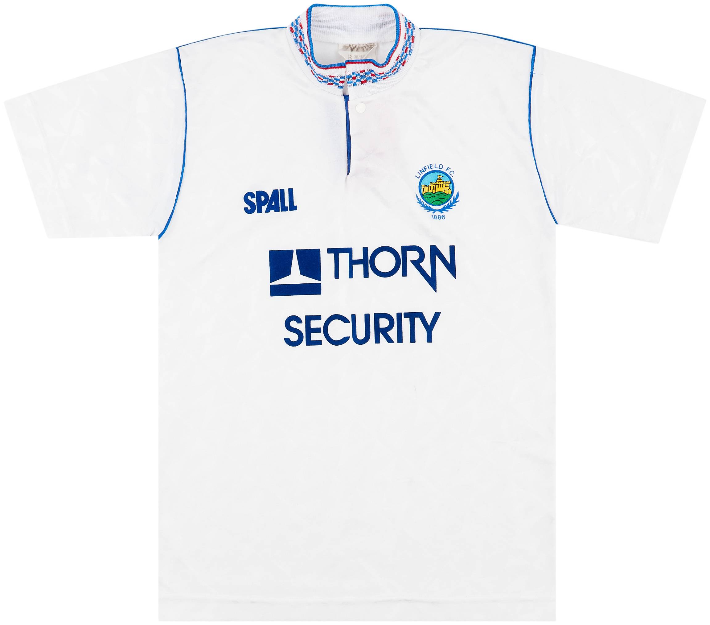 1991-92 Linfield Away Shirt - 9/10 - (M.Boys)