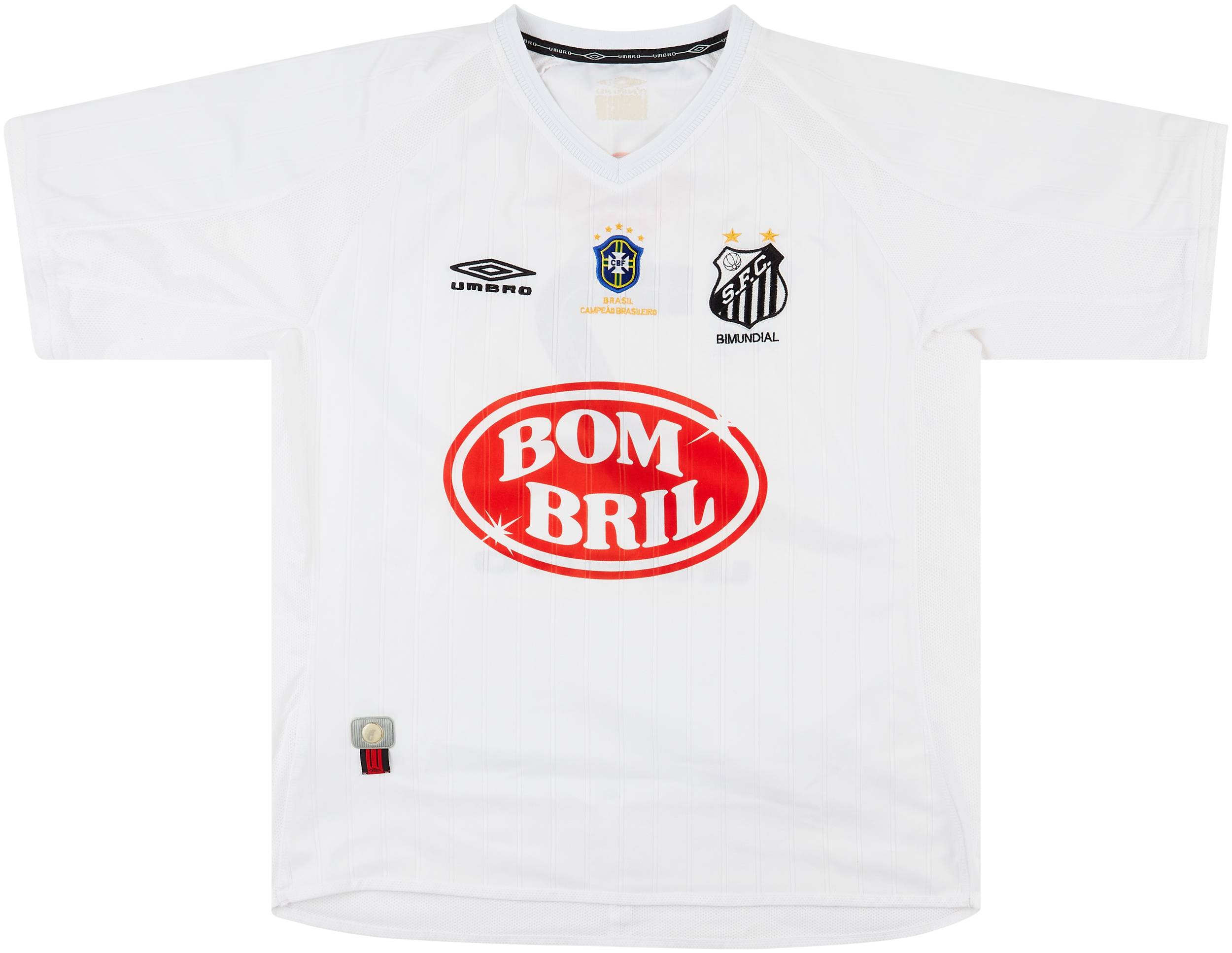 2002 Santos 'Champions' Home Shirt #7 - 8/10 - (XL)