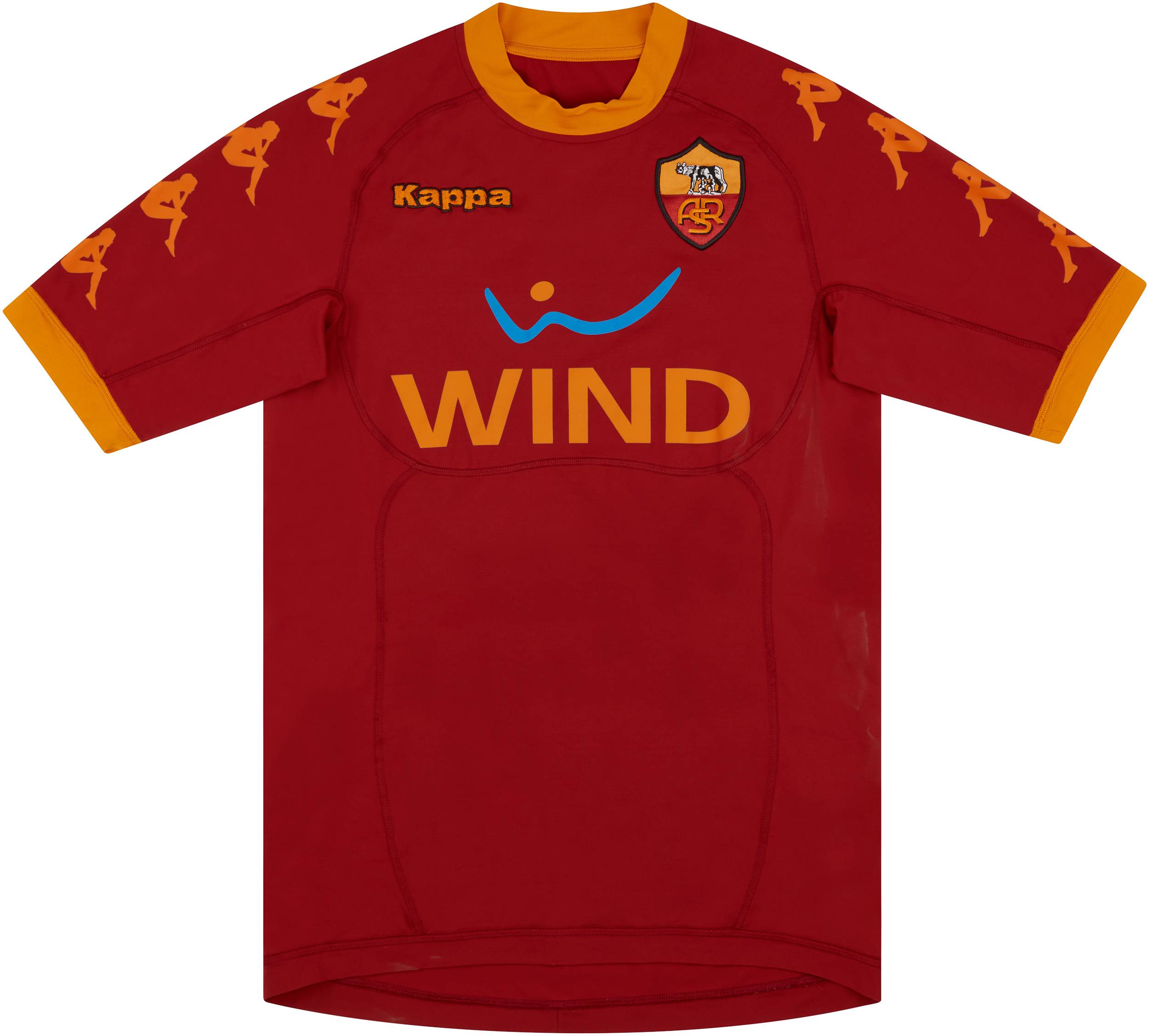 2010-11 Roma Home Shirt #15 - 9/10 - (S)