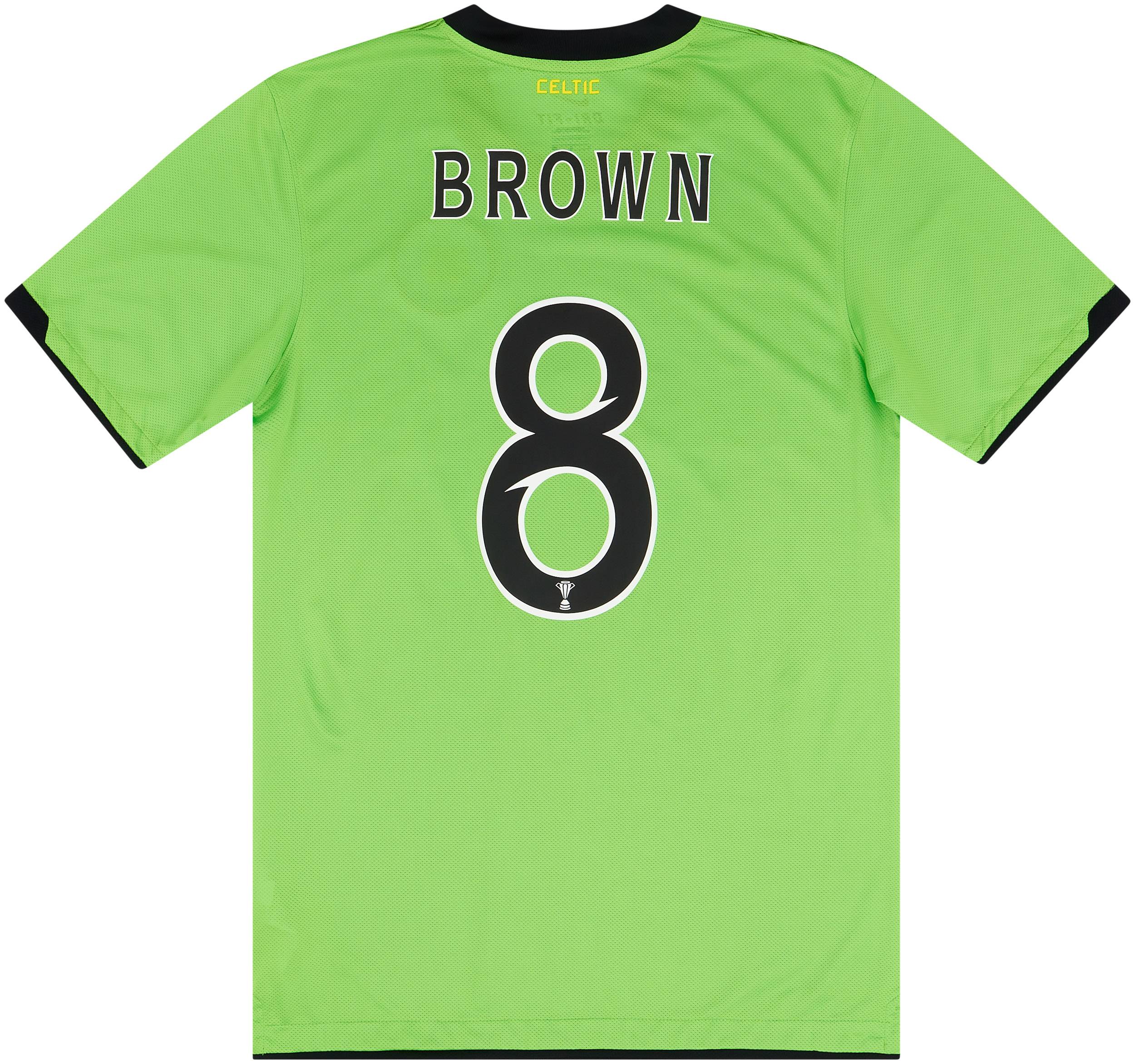 2010-11 Celtic Away Shirt Brown #8 - 8/10 - (S)