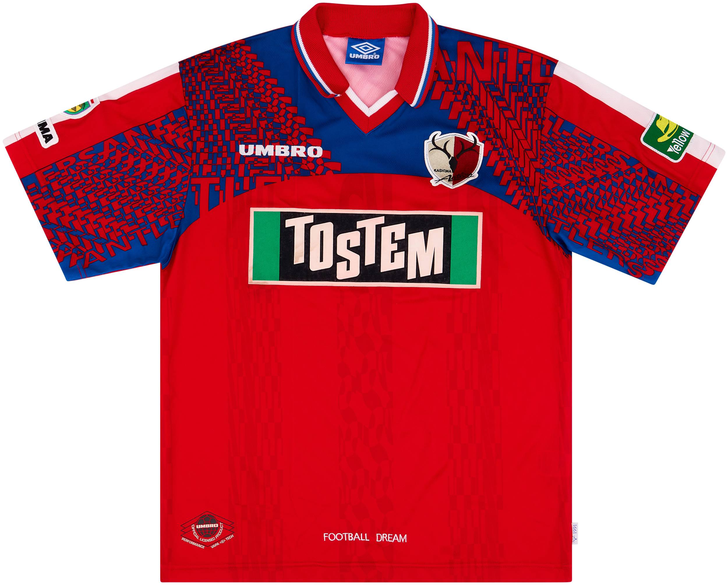 1997 Kashima Antlers Home Shirt - 8/10 - (L)