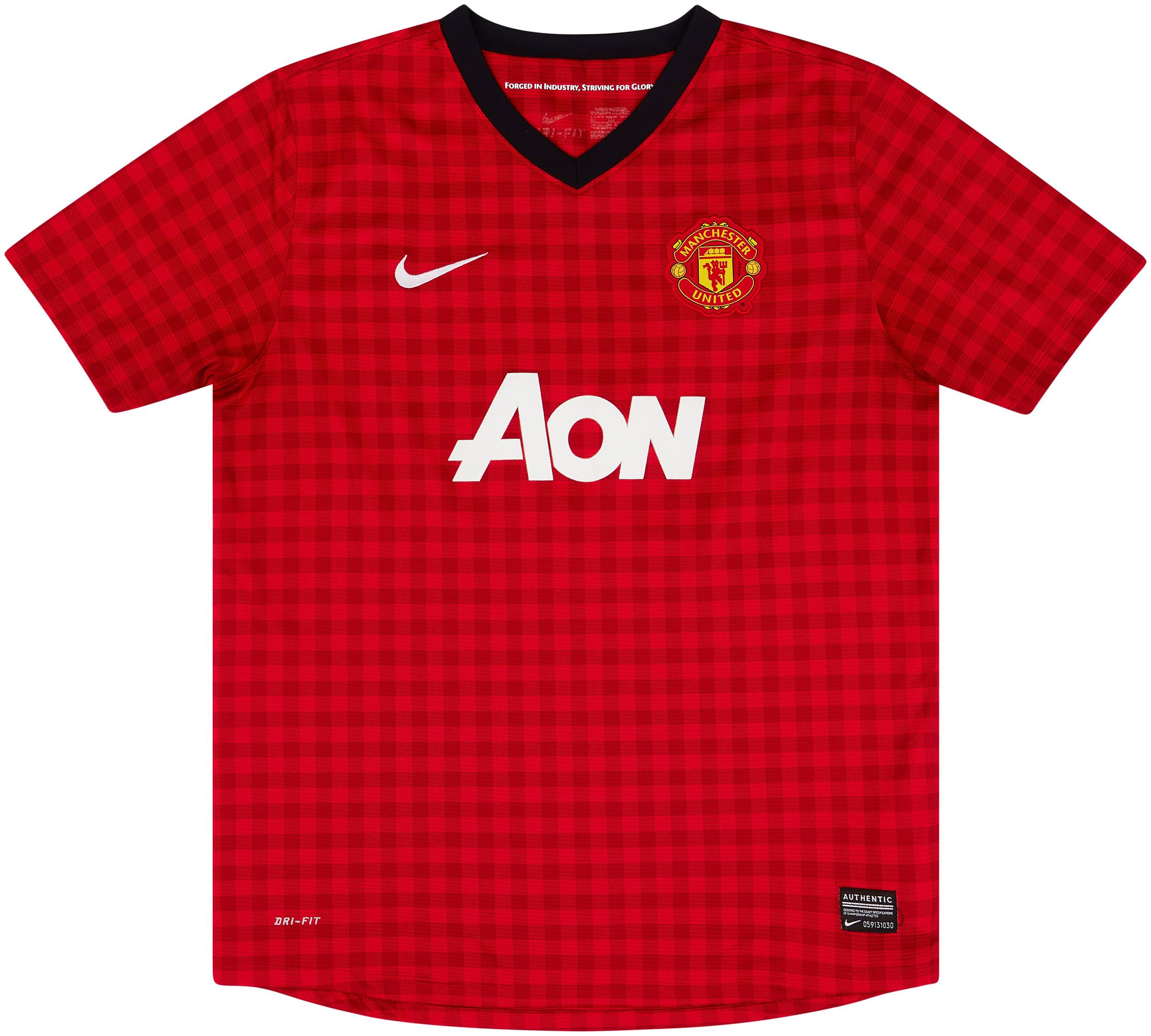 2012-13 Manchester United Home Shirt - 8/10 - (XL.Boys)