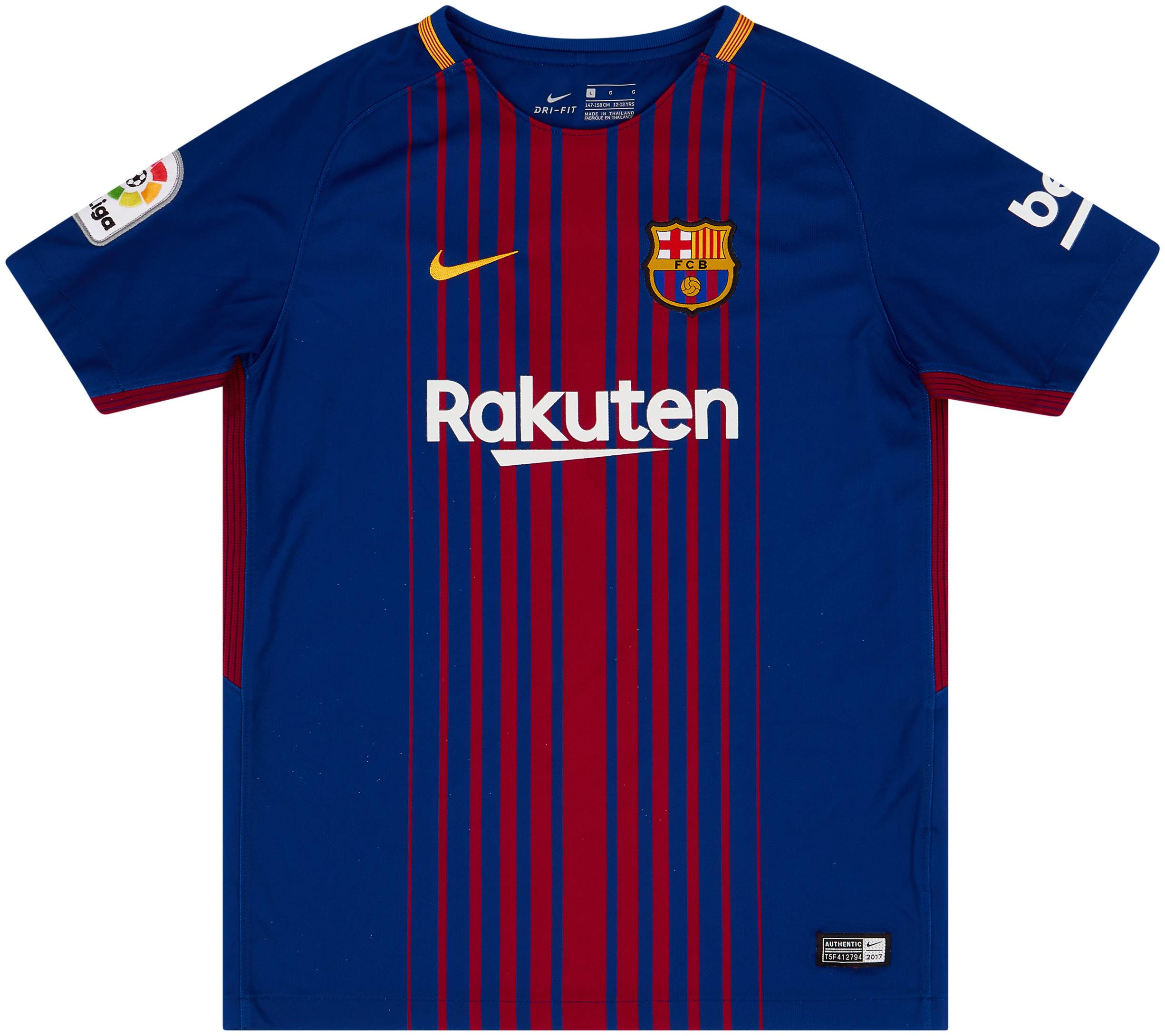 Nike barcelona 2017/18 home vapor match shirt top