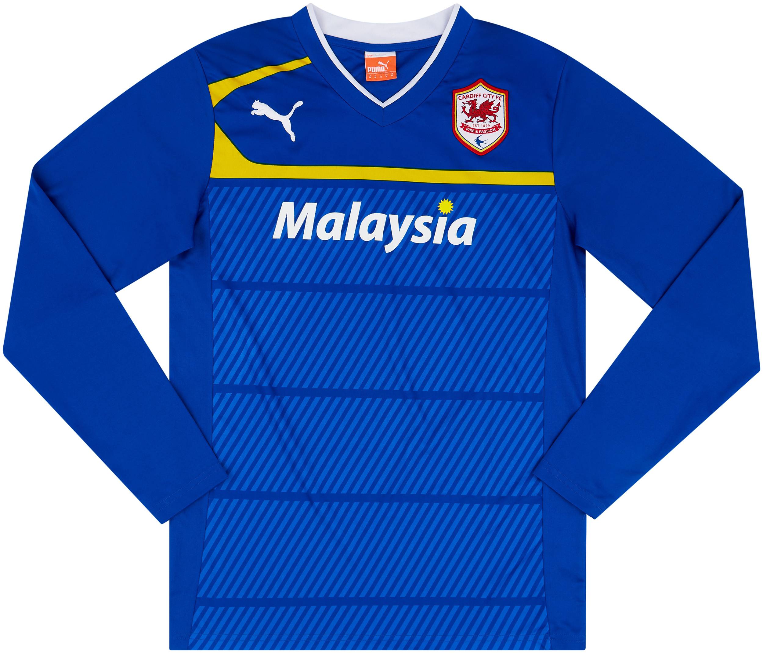 2012-13 Cardiff Away L/S Shirt - 9/10 - (M)